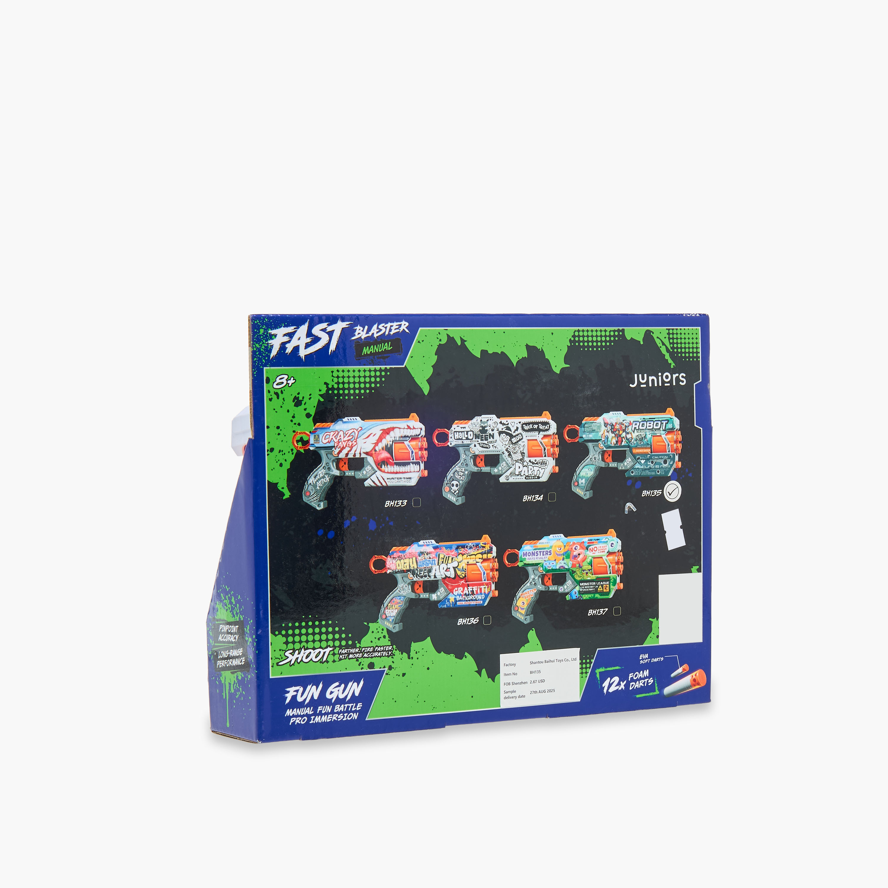 Juniors Doodle Art Soft Bullet Blaster Playset-toys-outdoor-gunsandfoamblasters-image-9