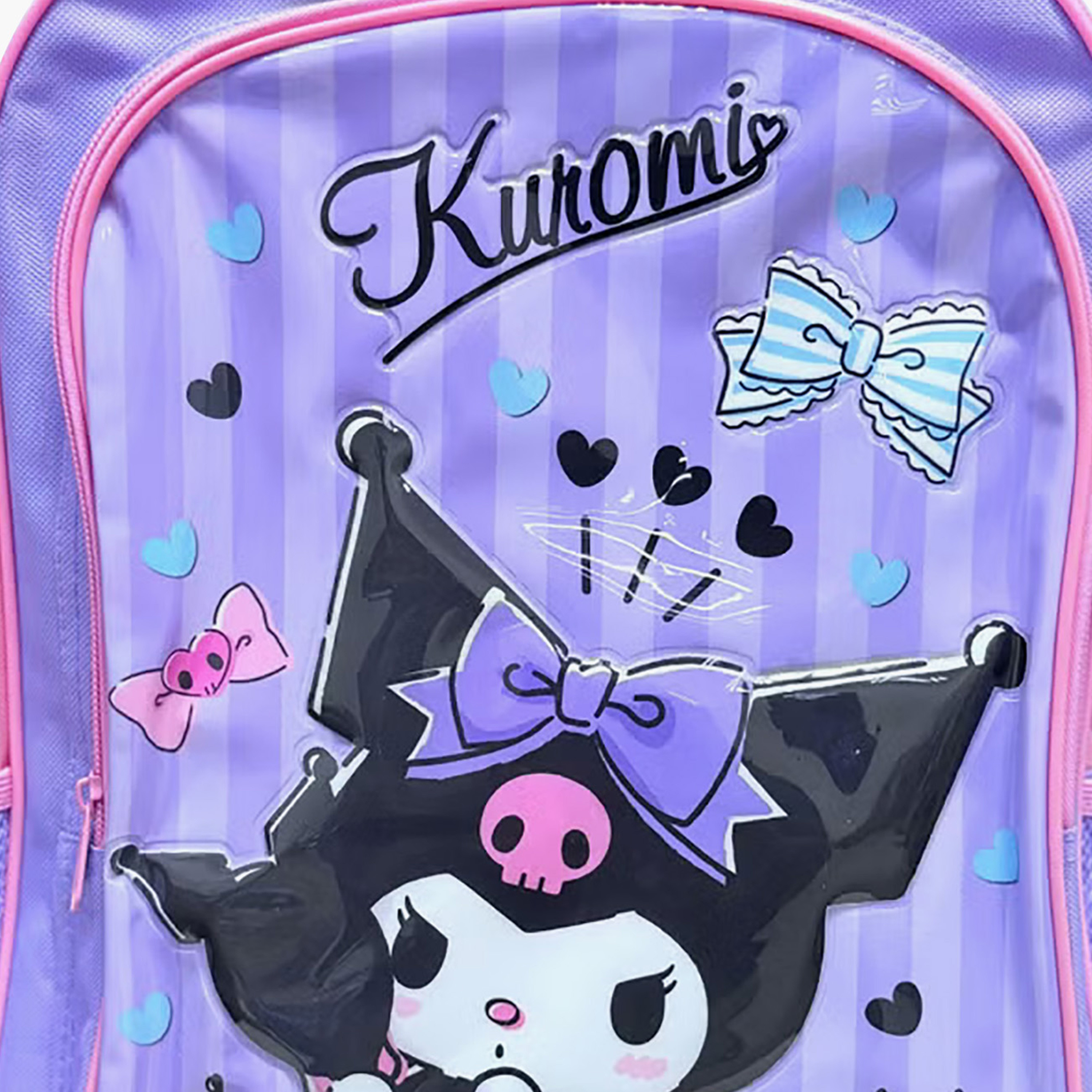 Disney Kuromi Trolley Bag for Girls 2-6 Years - 16 inch-school-bagsandbackpacks-trolleybags-image-3