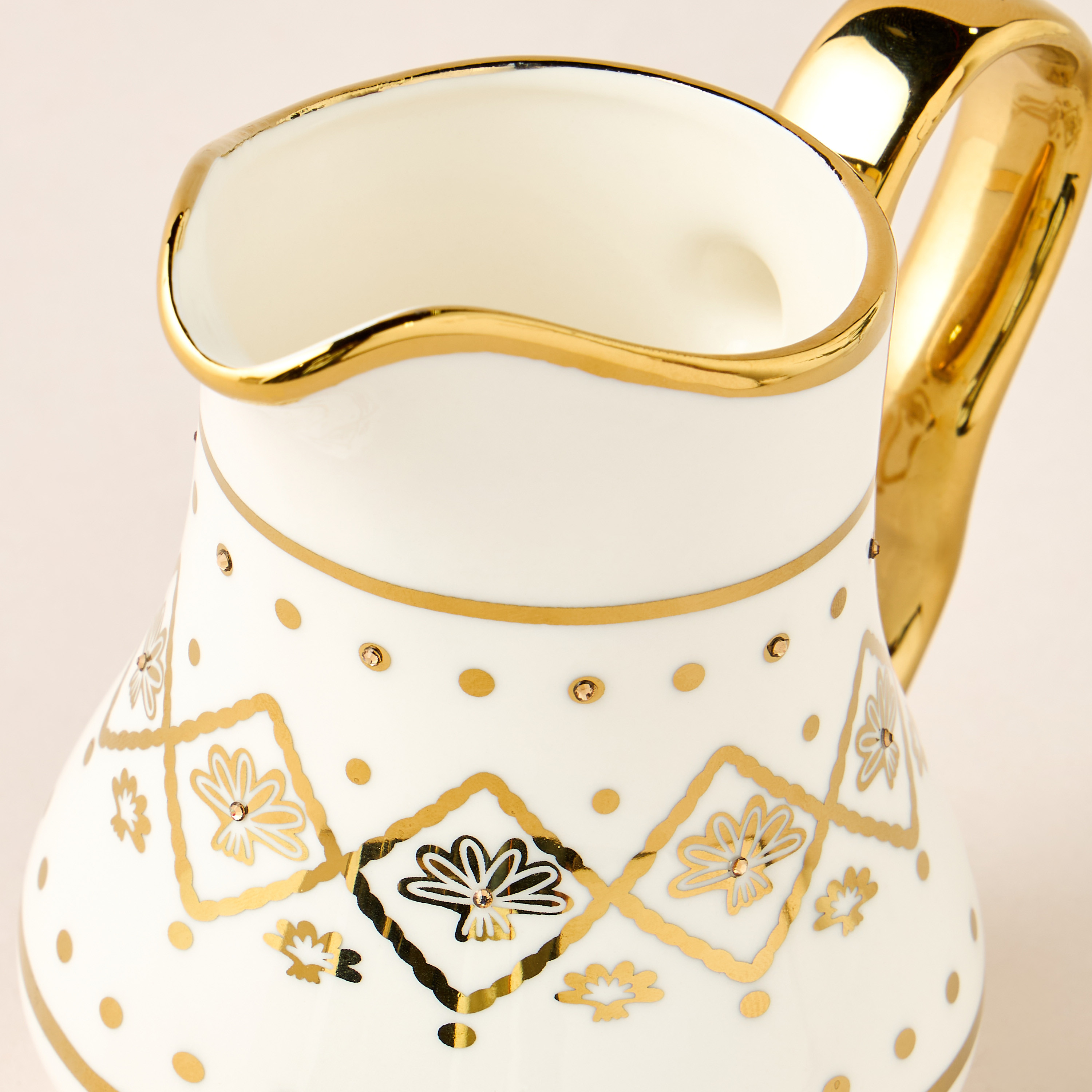 JOYYE collection adorned with Swarovski elements - Palm Milk Creamer-household-dining-teaandcoffee-teaandcoffeesets-image-3