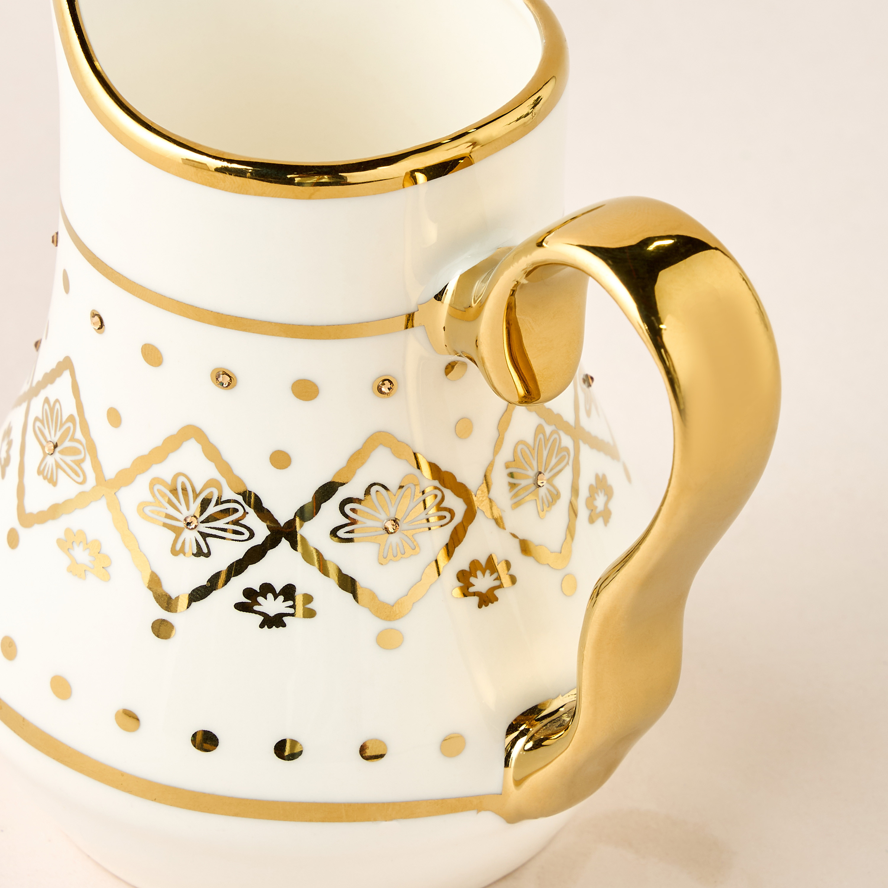 JOYYE collection adorned with Swarovski elements - Palm Milk Creamer-household-dining-teaandcoffee-teaandcoffeesets-image-4