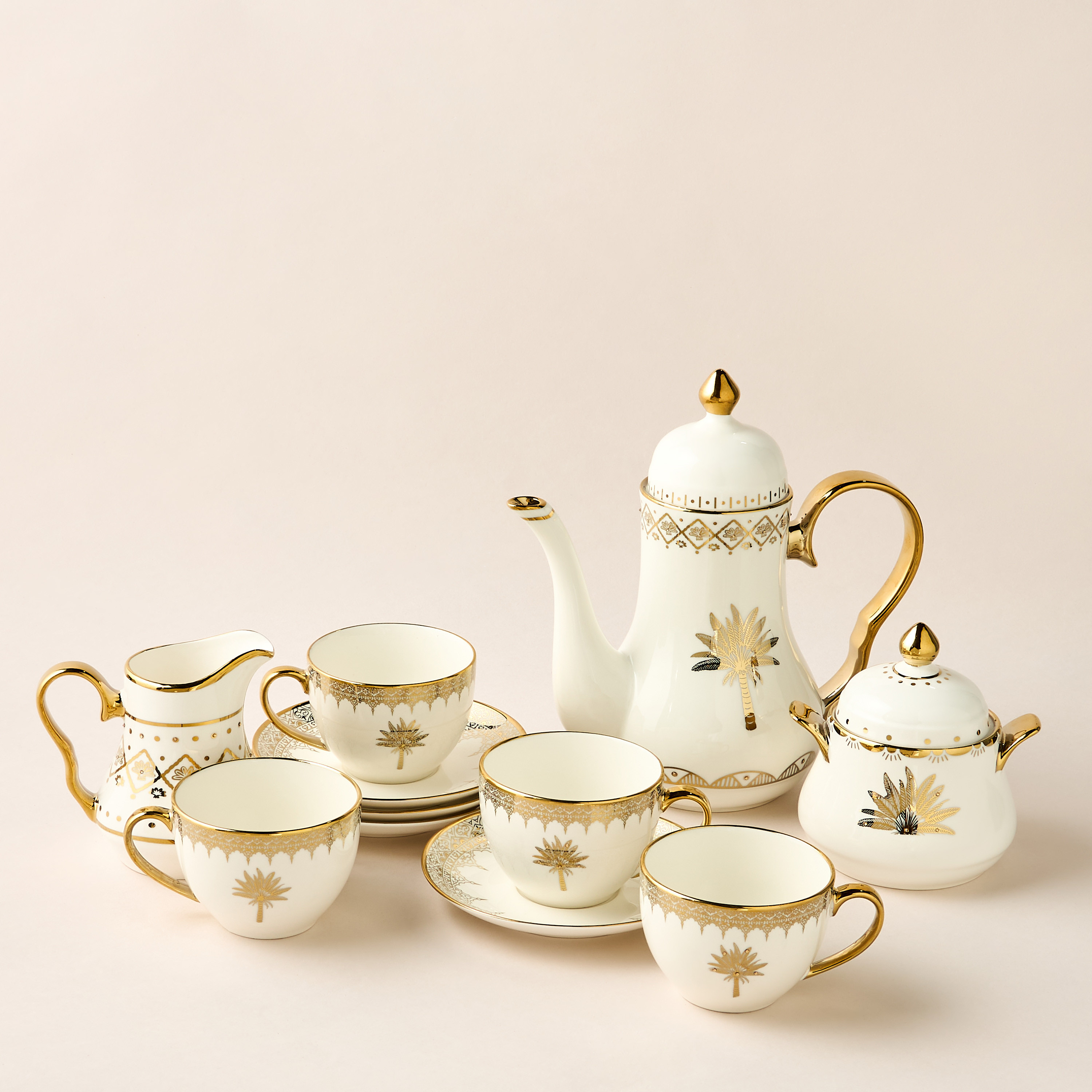JOYYE collection adorned with Swarovski elements - Palm Milk Creamer-household-dining-teaandcoffee-teaandcoffeesets-image-5