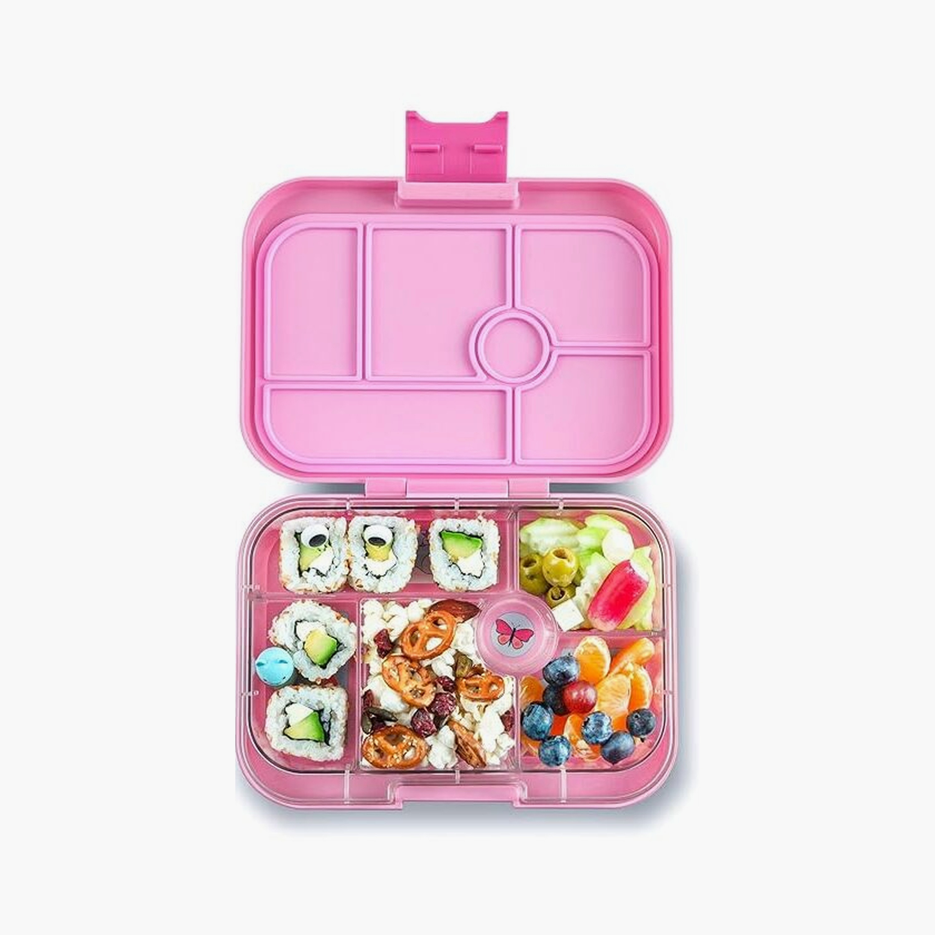 صندوق غداء 6 أقسام بطبعة وحيد قرن من يامبوكس - وردي-school-lunchessentials-lunchboxes-image-2