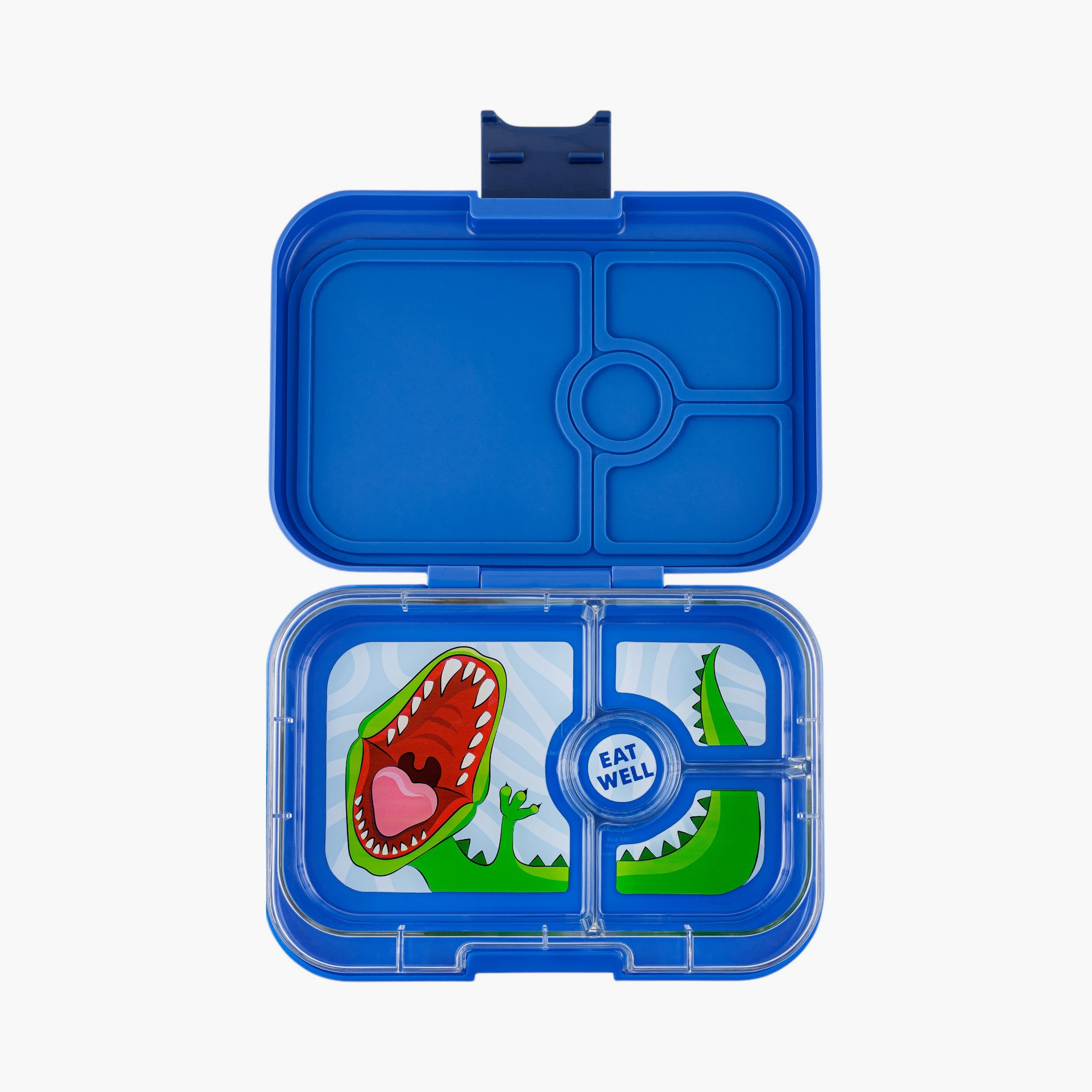 Yumbox 4 Compartment Dino Printed Lunch Box - Blue-school-lunchessentials-lunchboxes-image-2