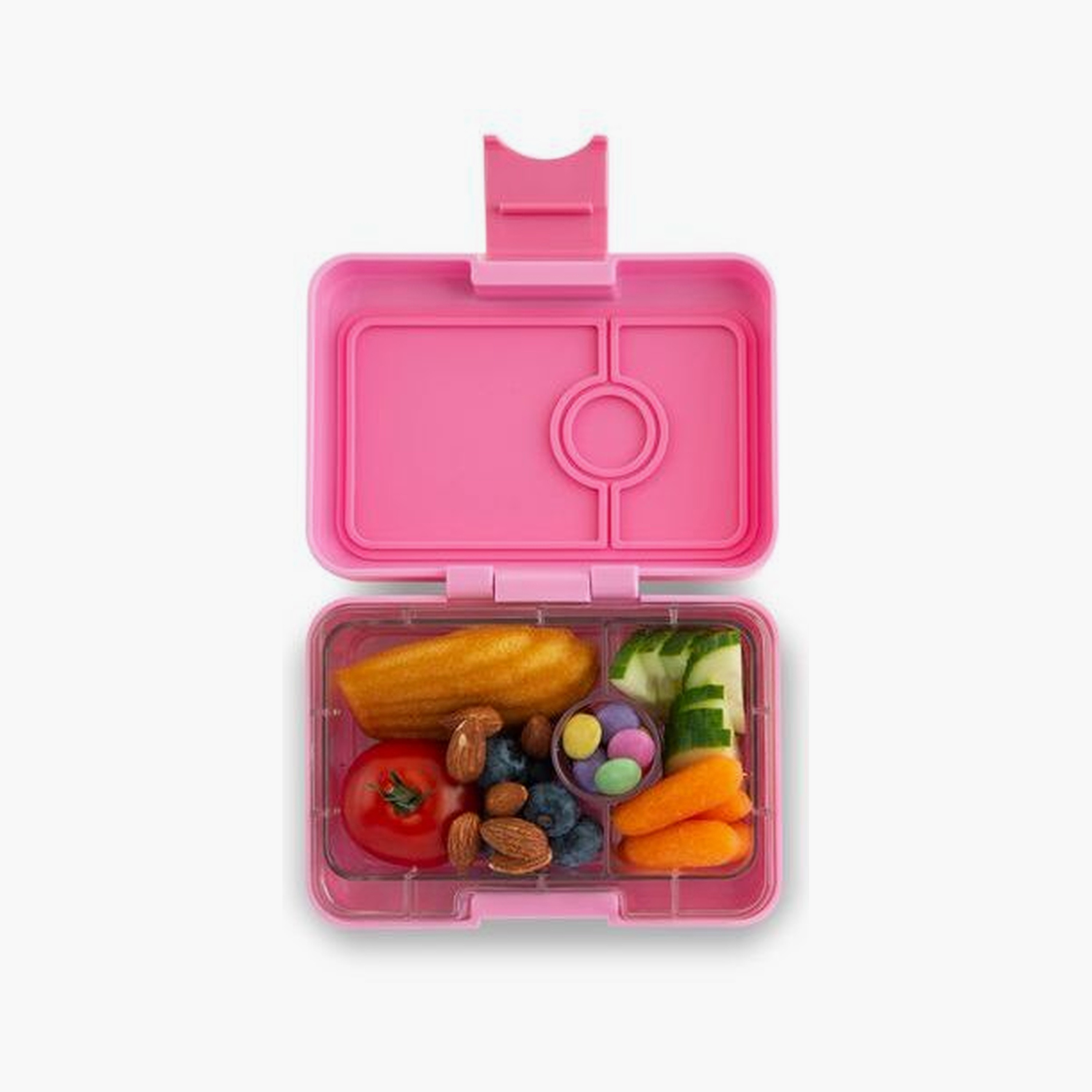 صندوق غداء 4 أقسام بطبعة قوس قزح من يامبوكس - وردي-school-lunchessentials-lunchboxes-image-2