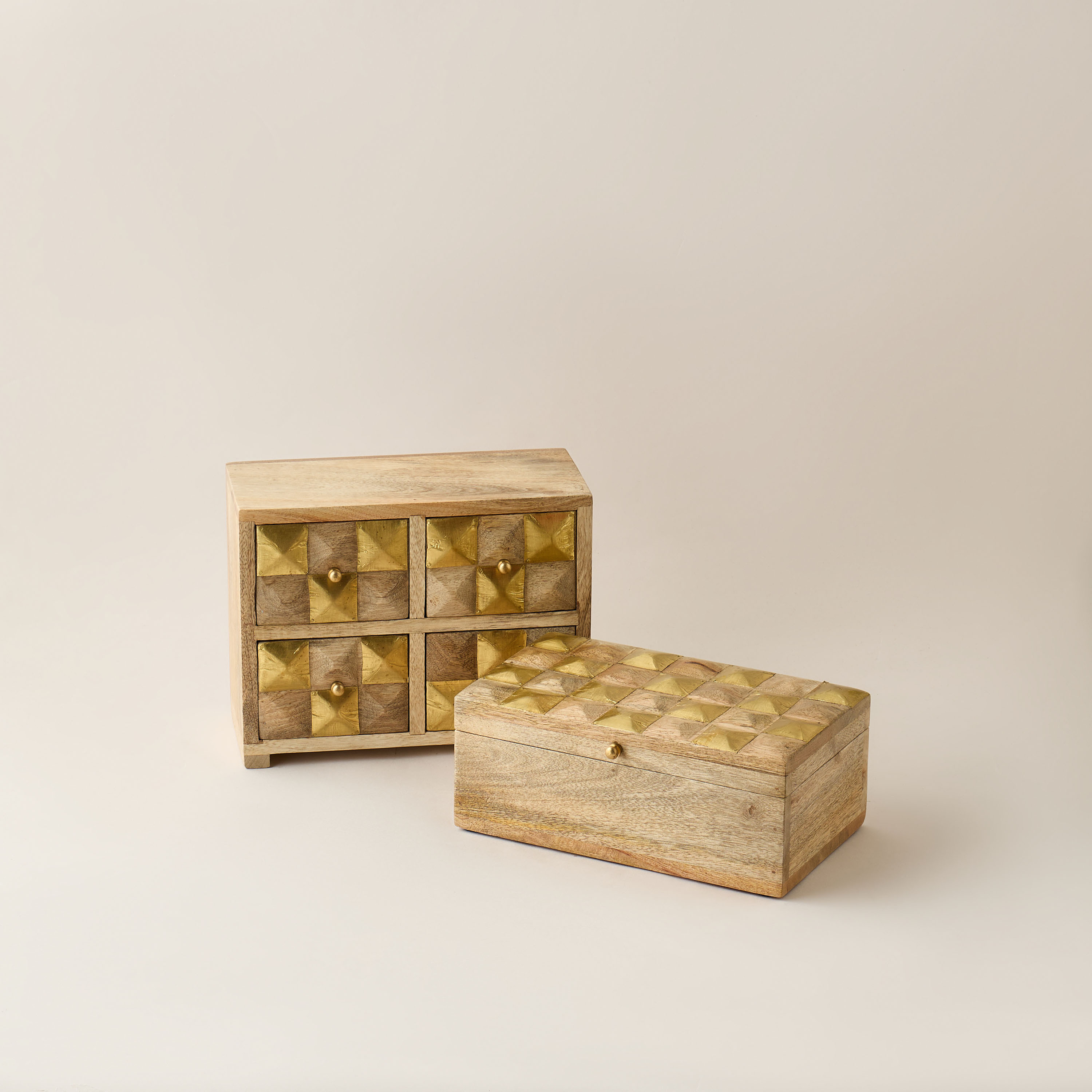 Decorative Wooden Box - 49x42 cms-household-decor-boxesandtrays-image-5