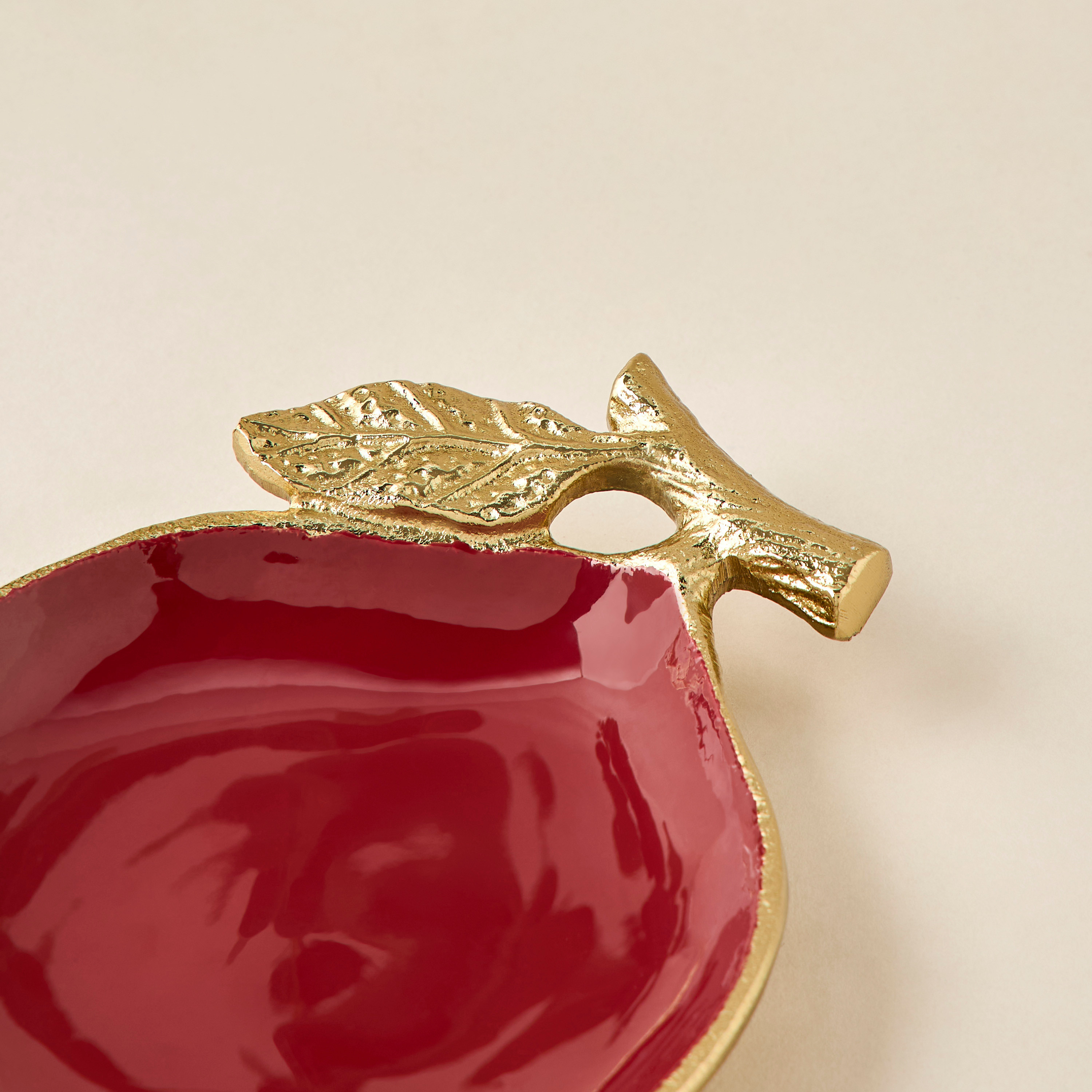 Pomegranate Design Decorative Tray - 19x36 cms-household-decor-boxesandtrays-image-3