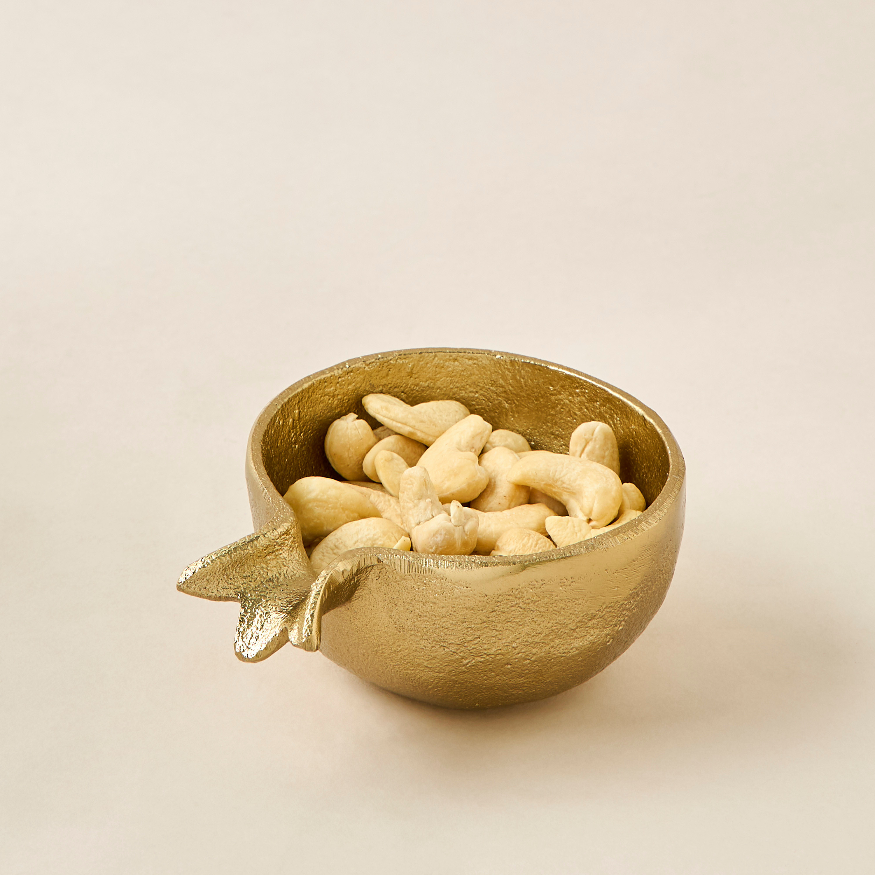 Decorative Metal Serving Bowl - 13 cms-household-decor-vasesandbowls-image-2