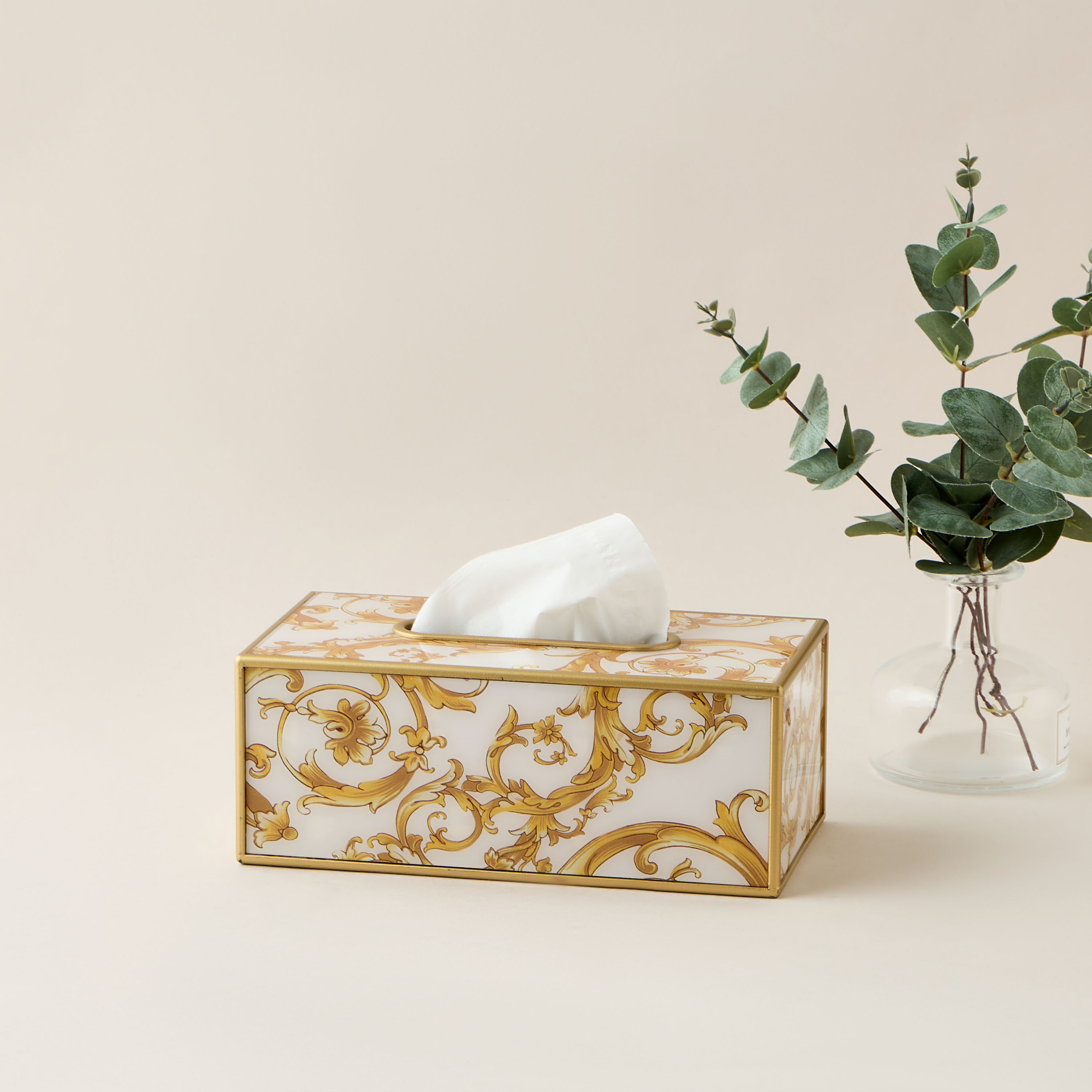 Gia Como Acrylic Tissue Box - 25x12 cms-household-bathandlaundry-bathaccessories-tissueboxesandcottonjars-image-1