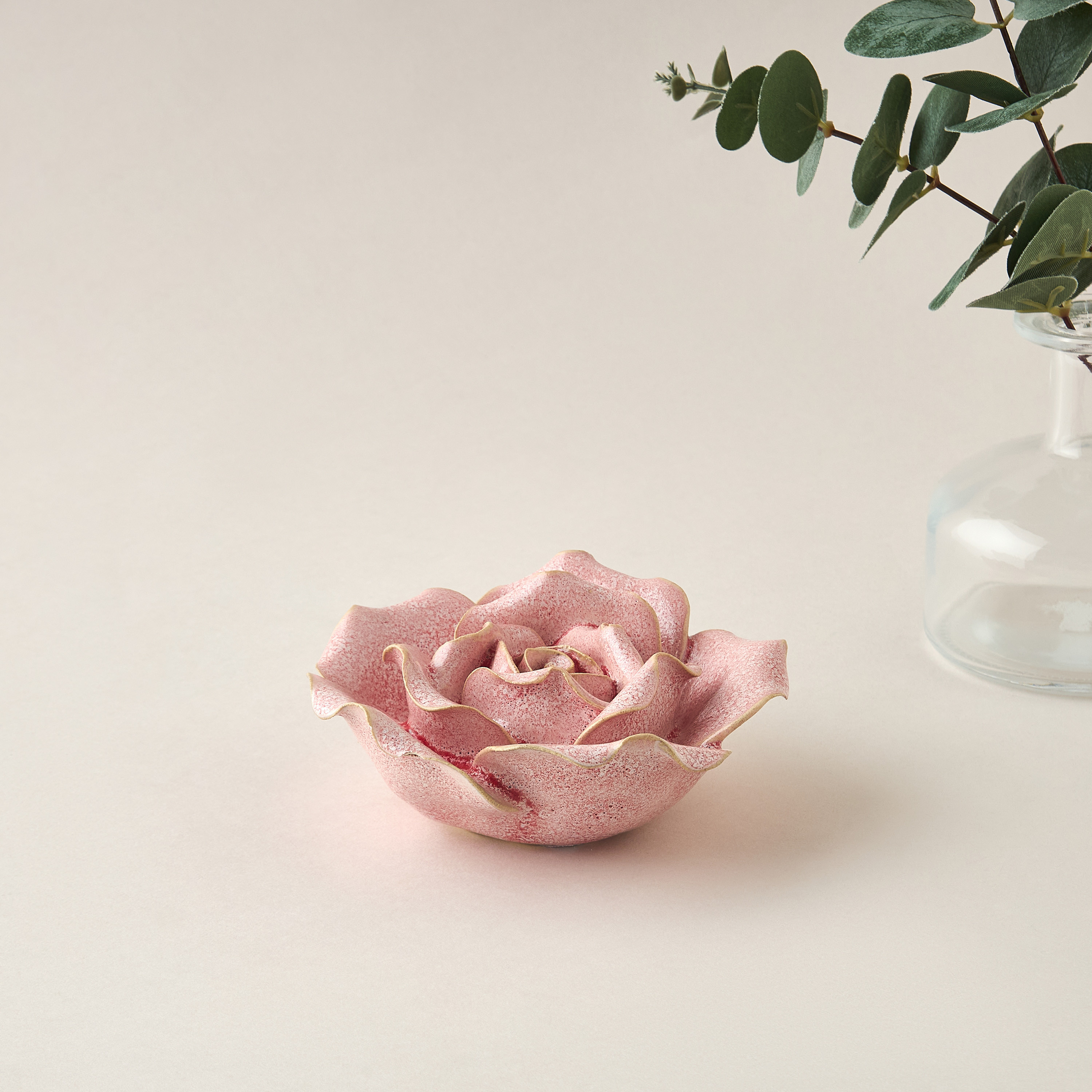 Decorative Ceramic Flower Accent - 13x5 cms-household-decor-decorativeobjectsandsculptures-image-1