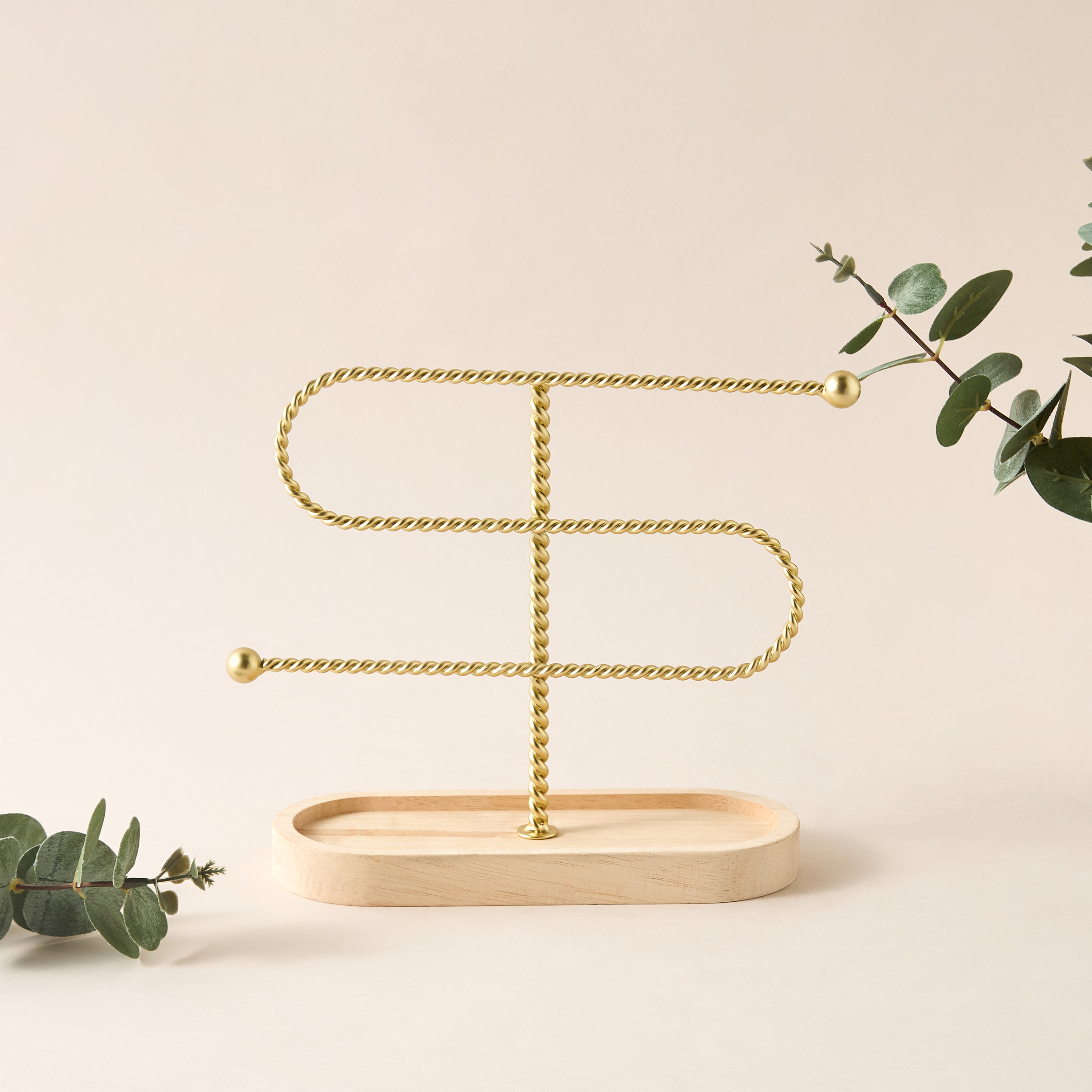 حامل مجوهرات ميتاليك بتصميم ملتوي-household-storage-jewelleryorganizing-jewelleryboxesandstands-image-4