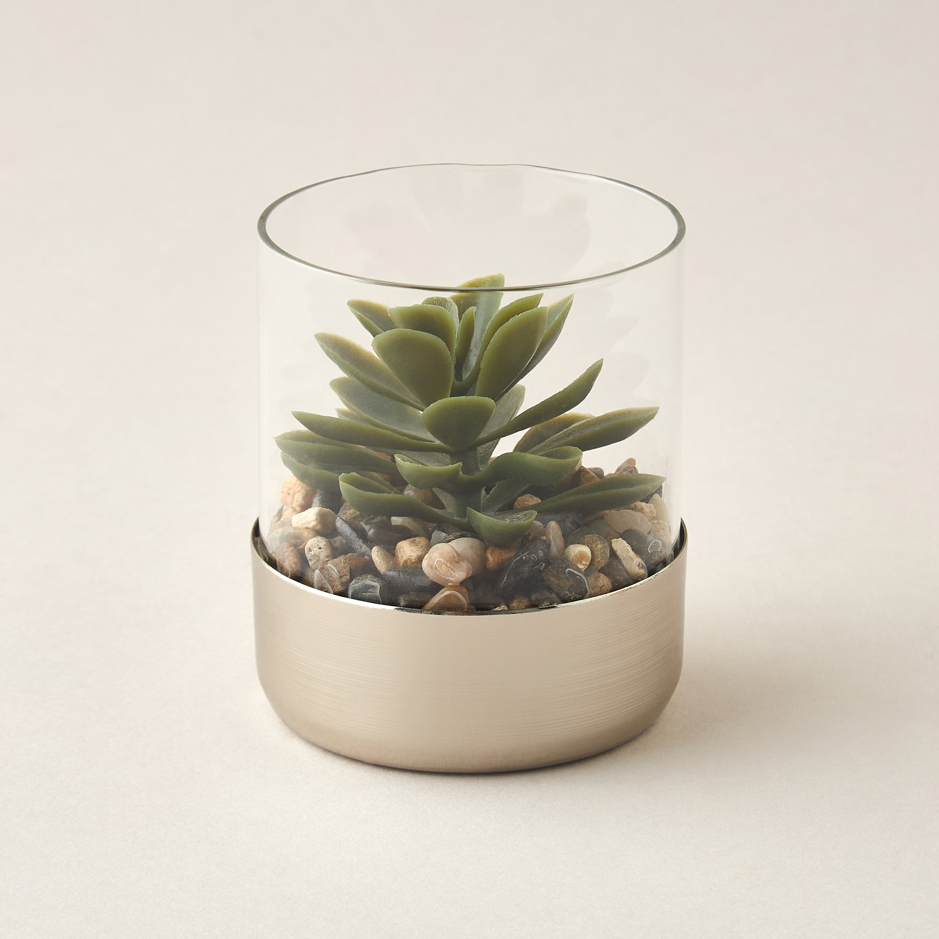 نبات صناعي في وعاء - 8x9 سم-household-gardenandoutdoor-artificialplants-succulents-image-1
