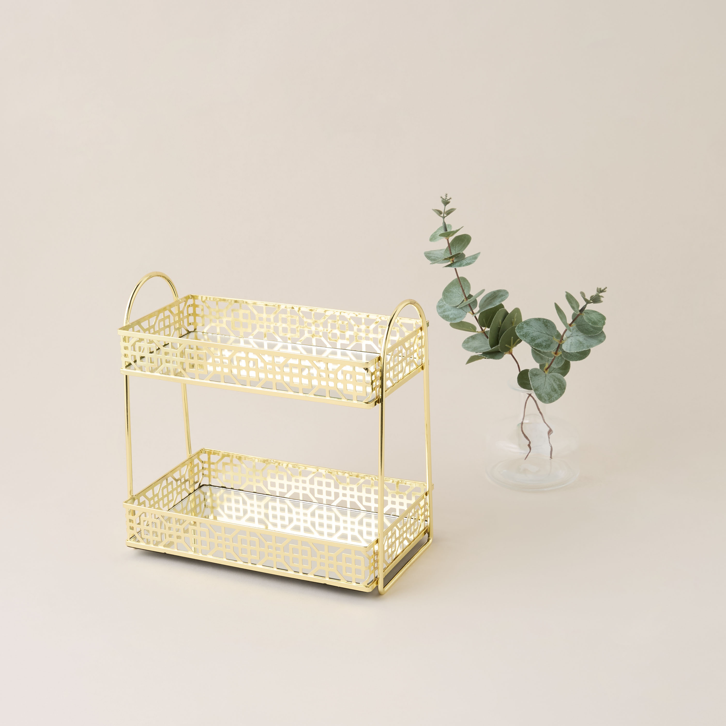 منظم حمام ميتاليك بطابقين-household-bathandlaundry-bathroomorganizing-bathroomracksandtrolleys-image-1
