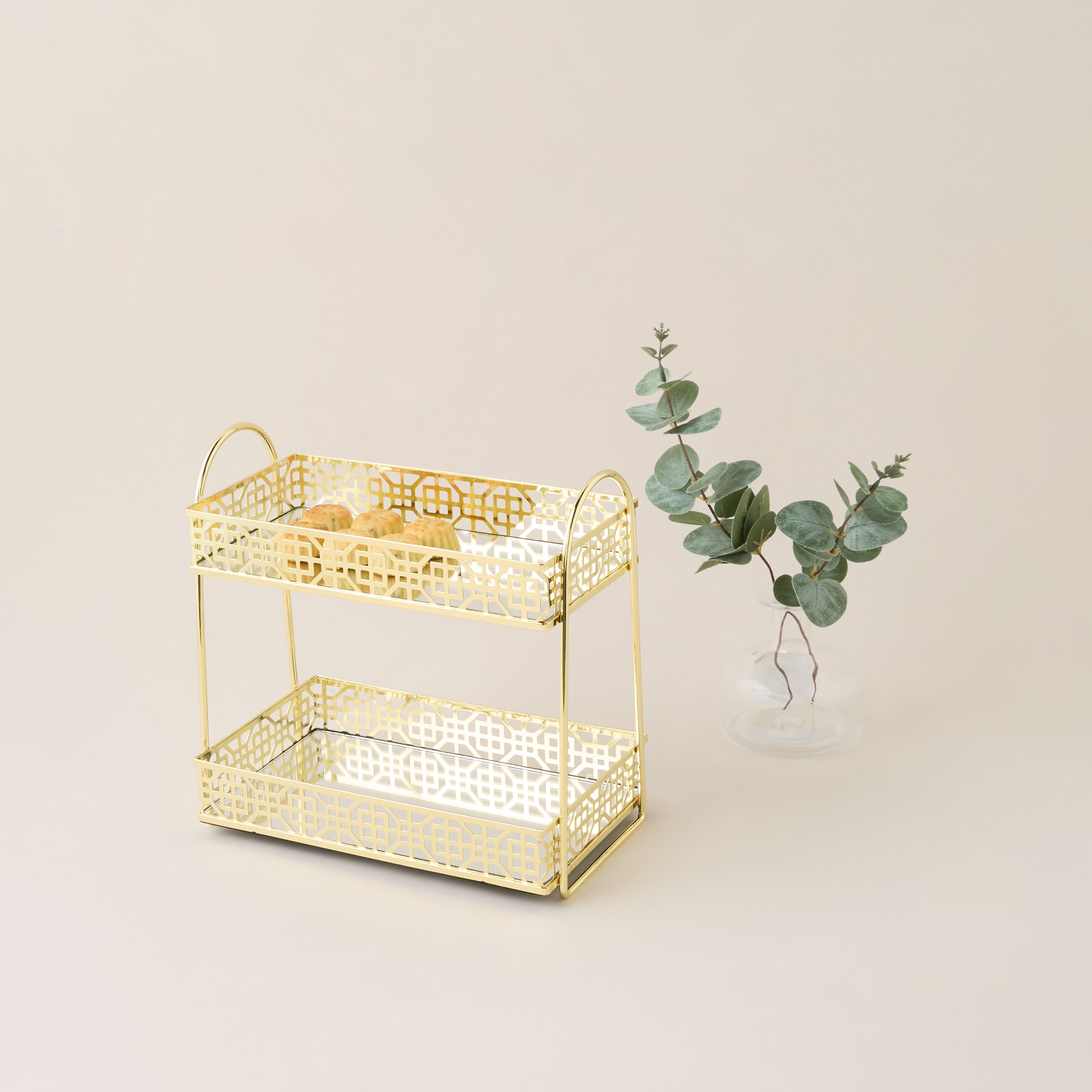 منظم حمام ميتاليك بطابقين-household-bathandlaundry-bathroomorganizing-bathroomracksandtrolleys-image-2
