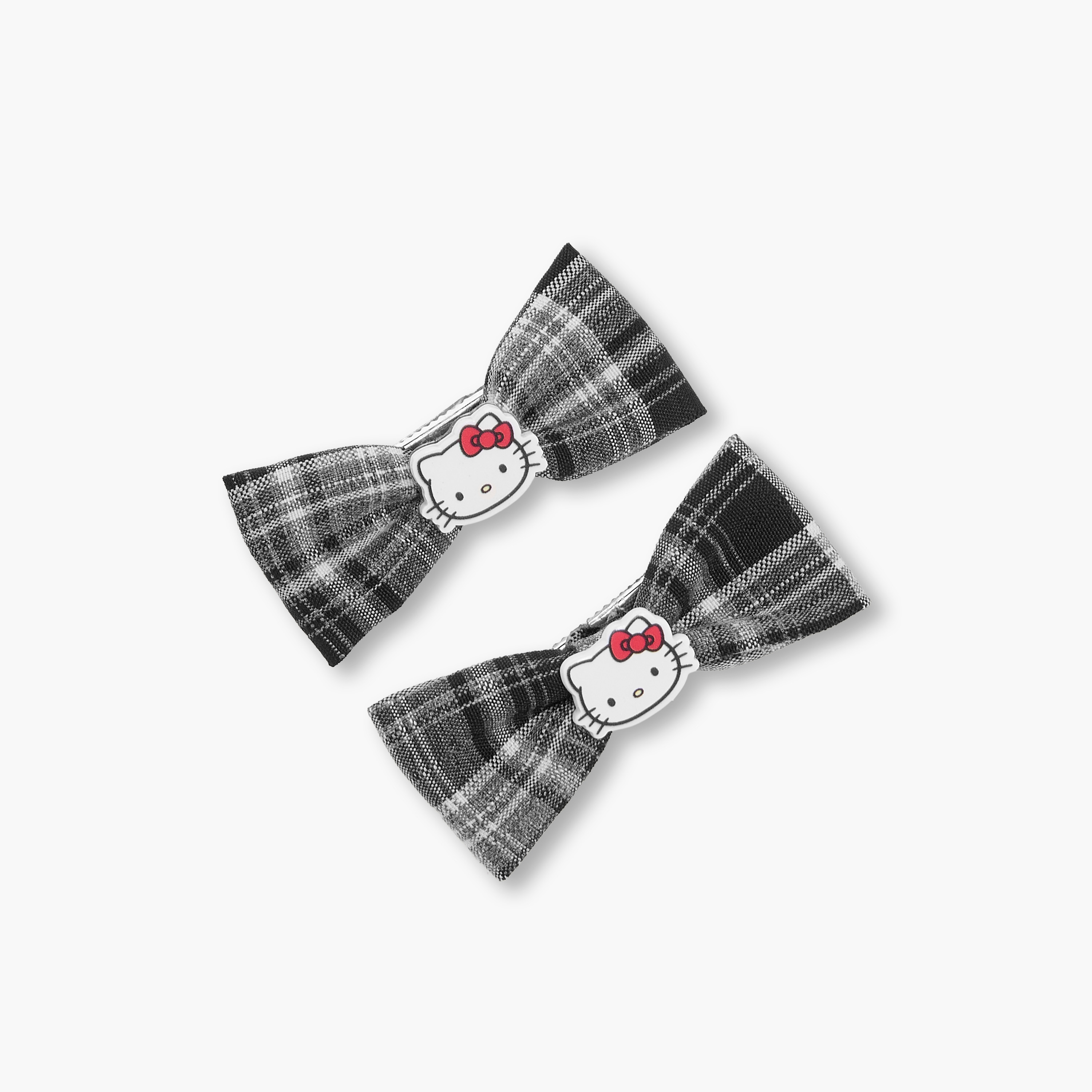 Pack of 2 Hello Kitty Hair Clips with Bow Accent-girls-accessories-hairaccessories-image-2
