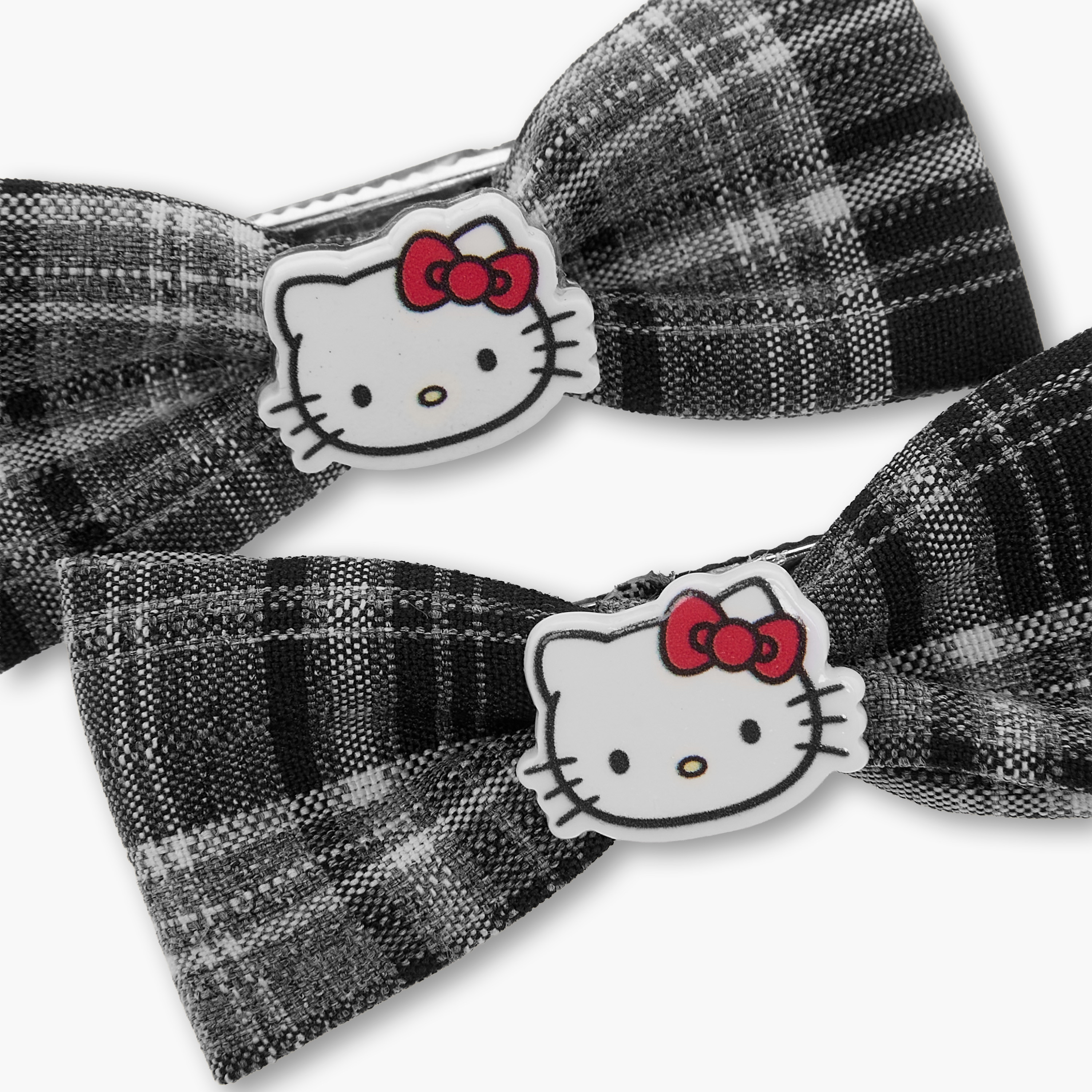 Pack of 2 Hello Kitty Hair Clips with Bow Accent-girls-accessories-hairaccessories-image-4
