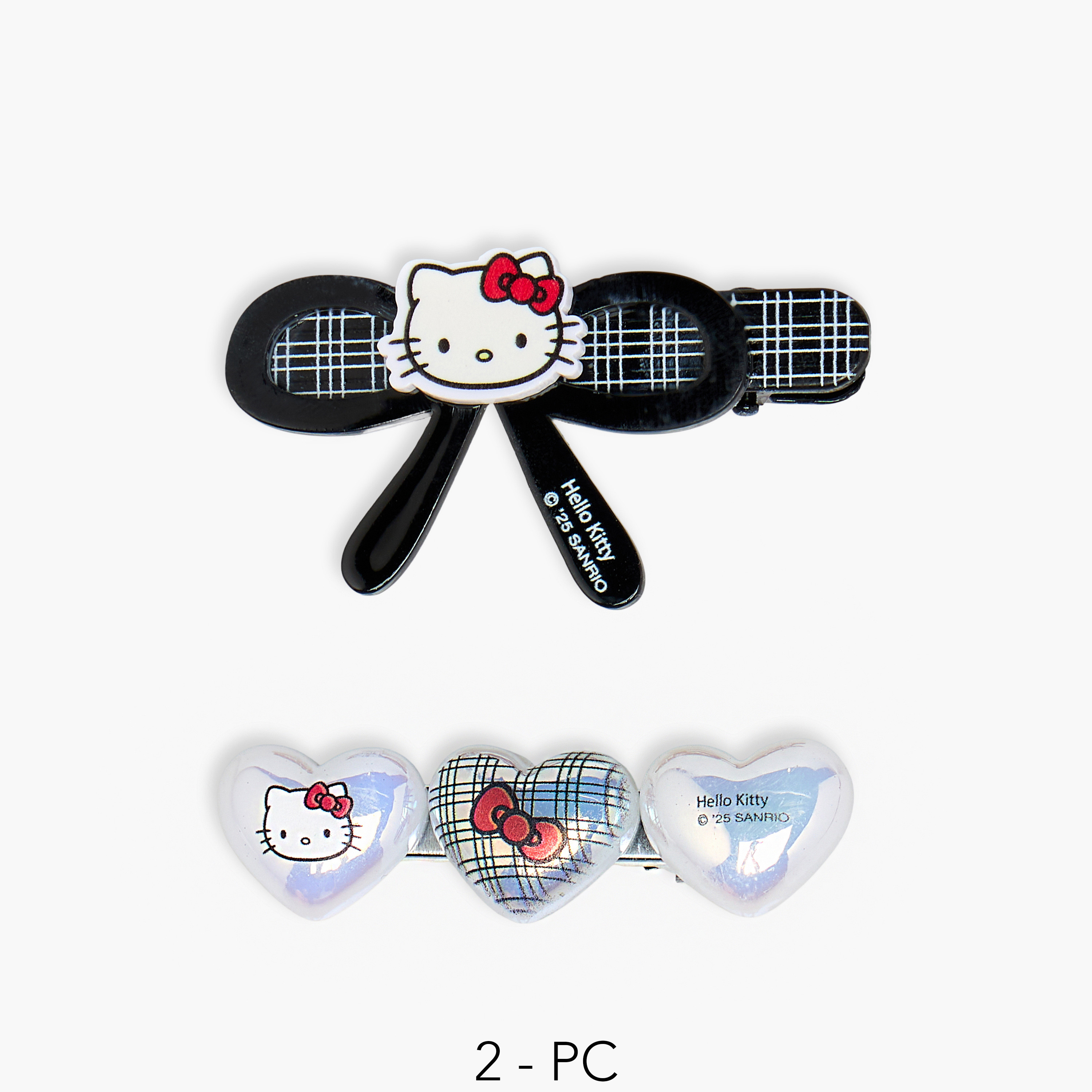 Pack of 2 Hello Kitty Hair Clip with Print-girls-accessories-hairaccessories-image-1