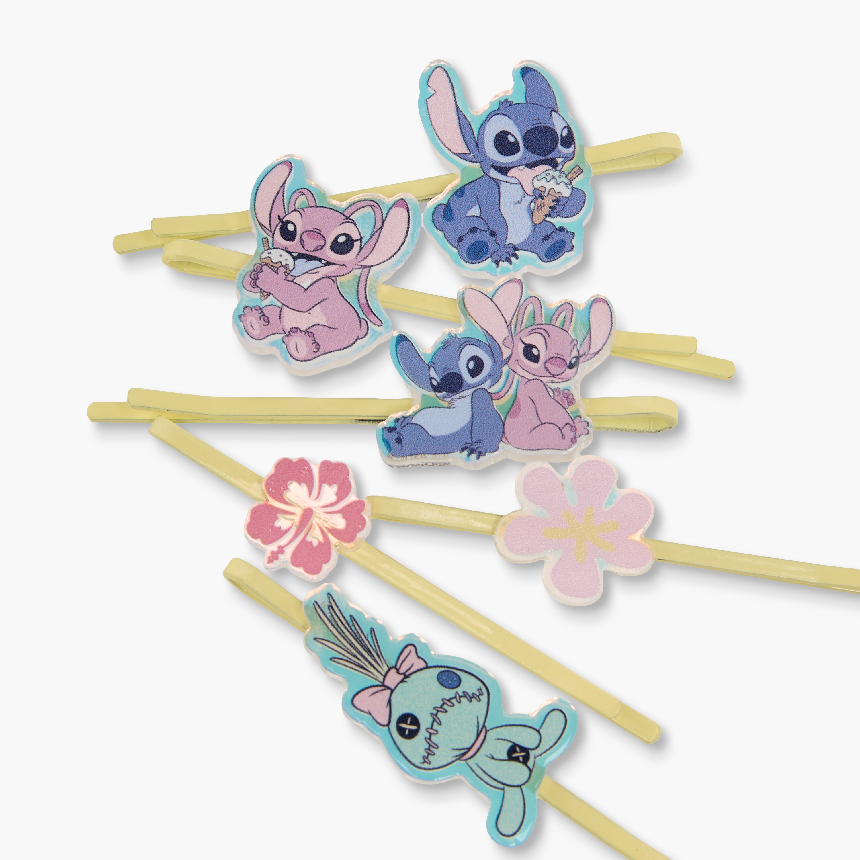Pack of 6 Disney Hair Pins with Stitch and Angel Accents-girls-accessories-hairaccessories-image-4