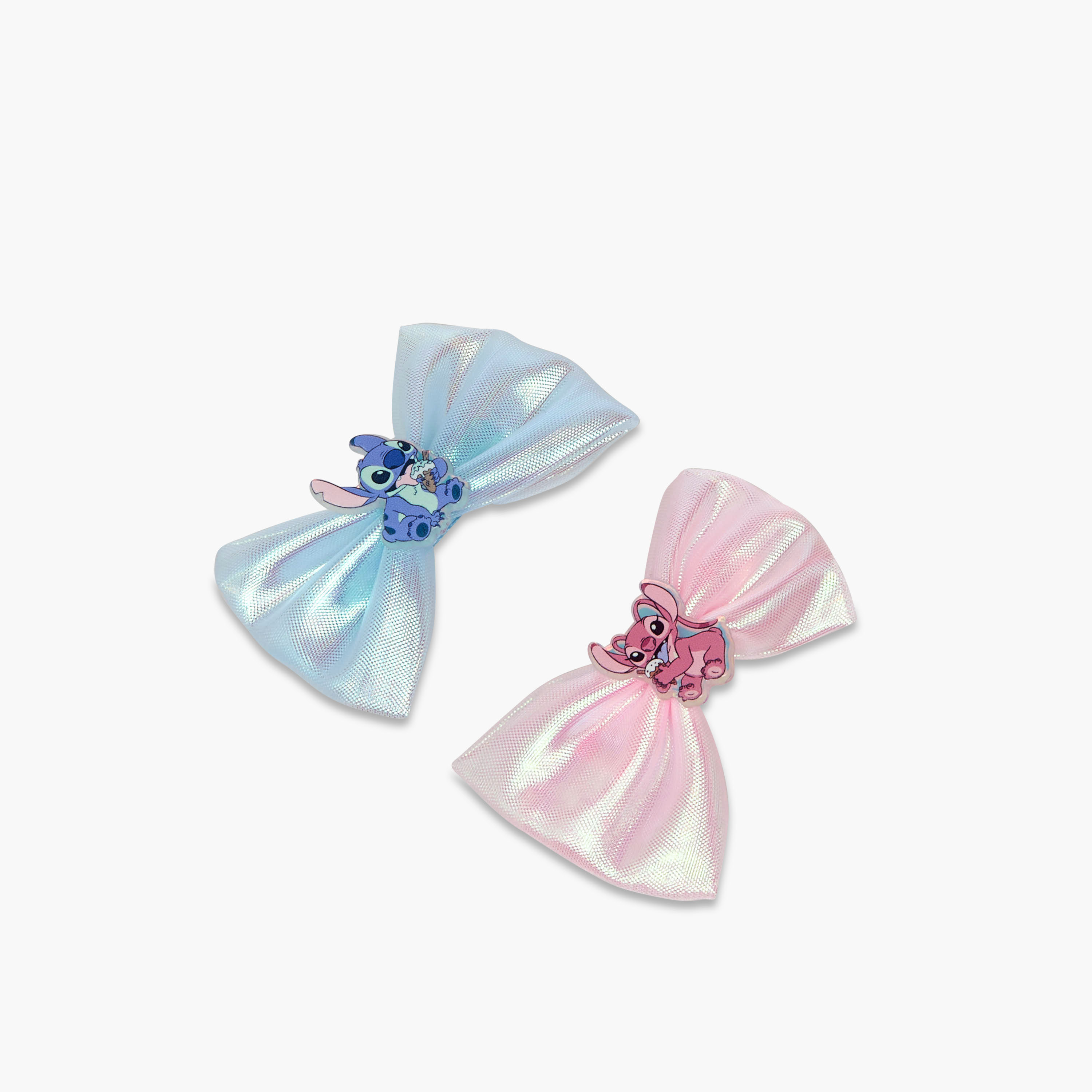 مشابك شعر بتصميم فيونكة وزخارف ستيتش قطعتين من ديزني-girls-accessories-hairaccessories-image-2