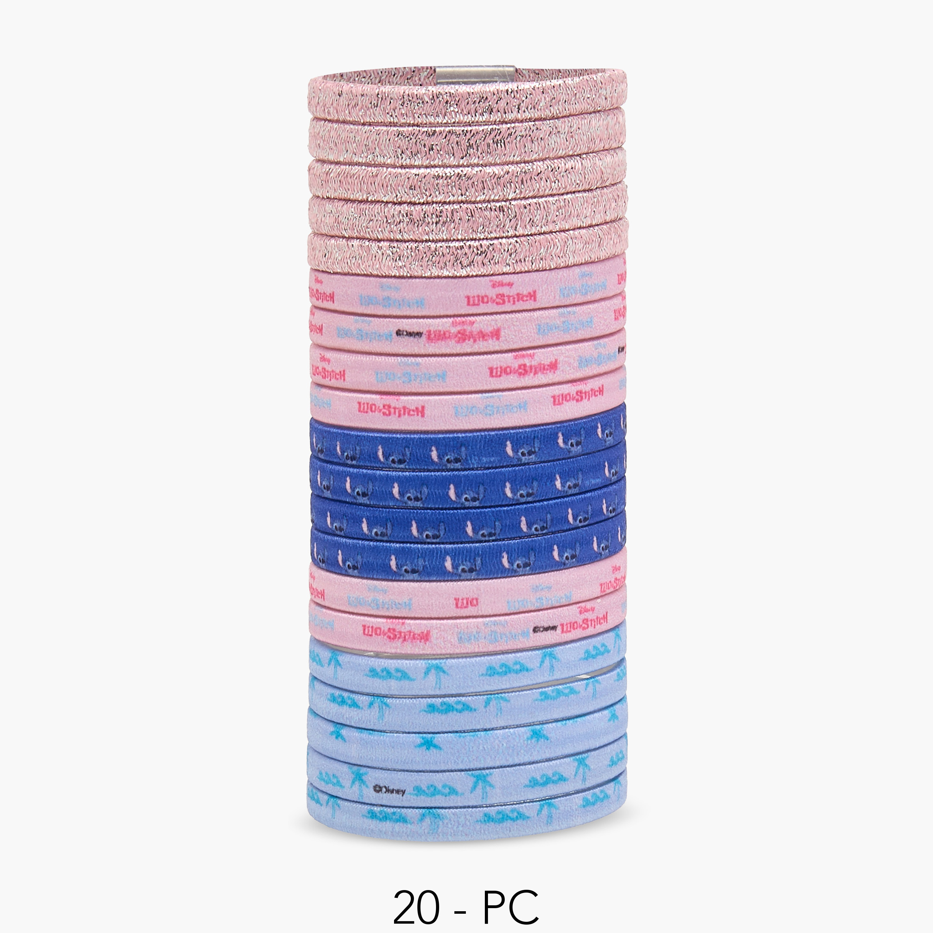 Pack of 20 Disney Hair Tie with Texture-girls-accessories-hairaccessories-image-1