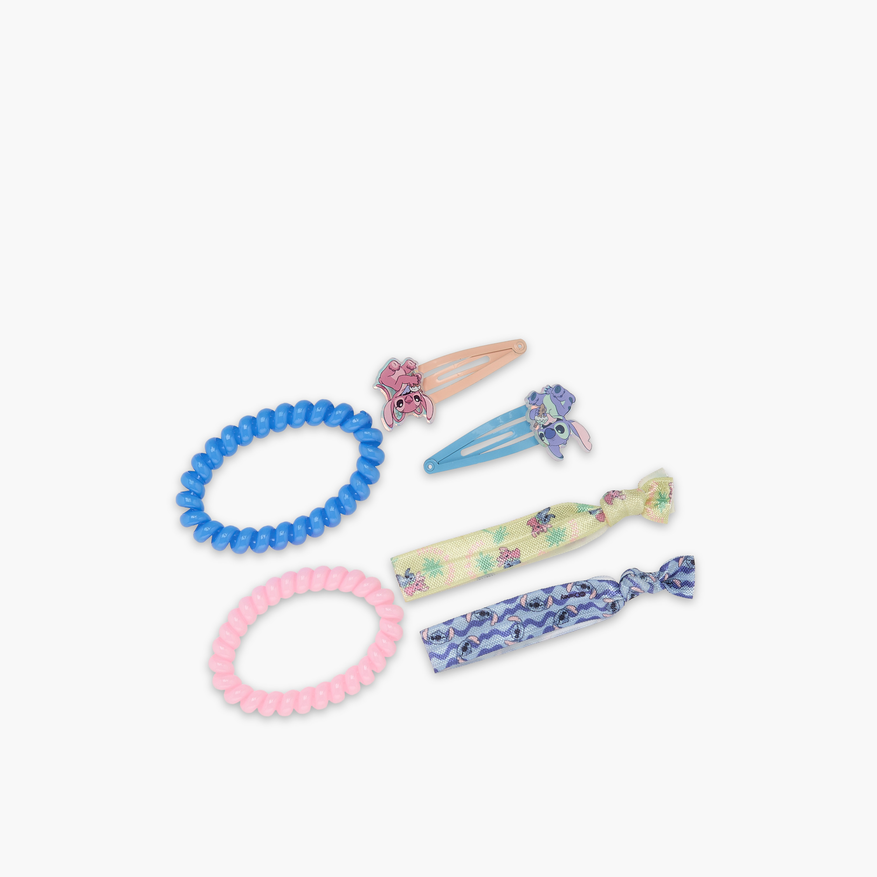 Set of 6 Disney Hair Clips with Elastic Hair Ties-girls-accessories-hairaccessories-image-3