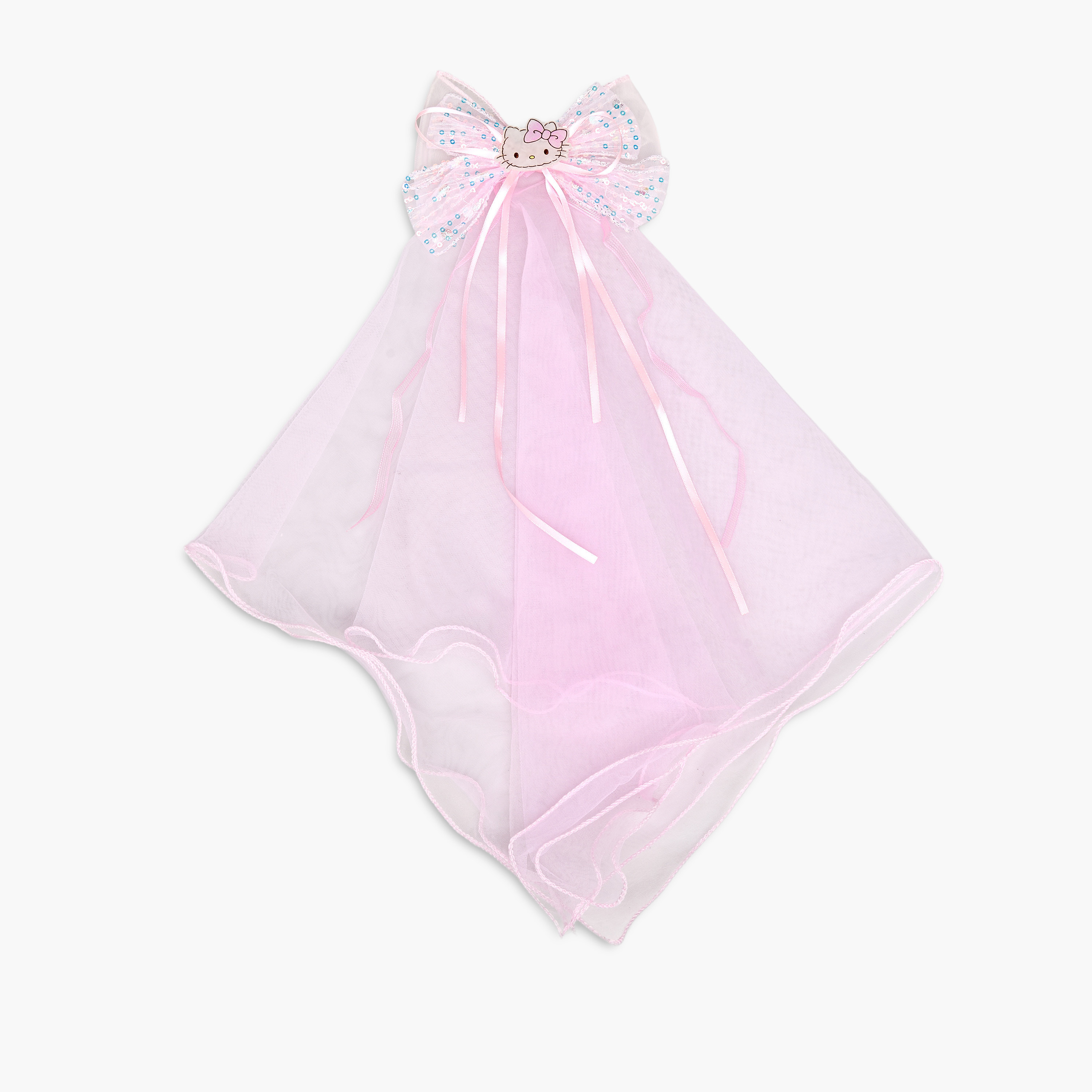 Hello Kitty Hair Clip with Bow Mesh Detail-girls-accessories-hairaccessories-image-1