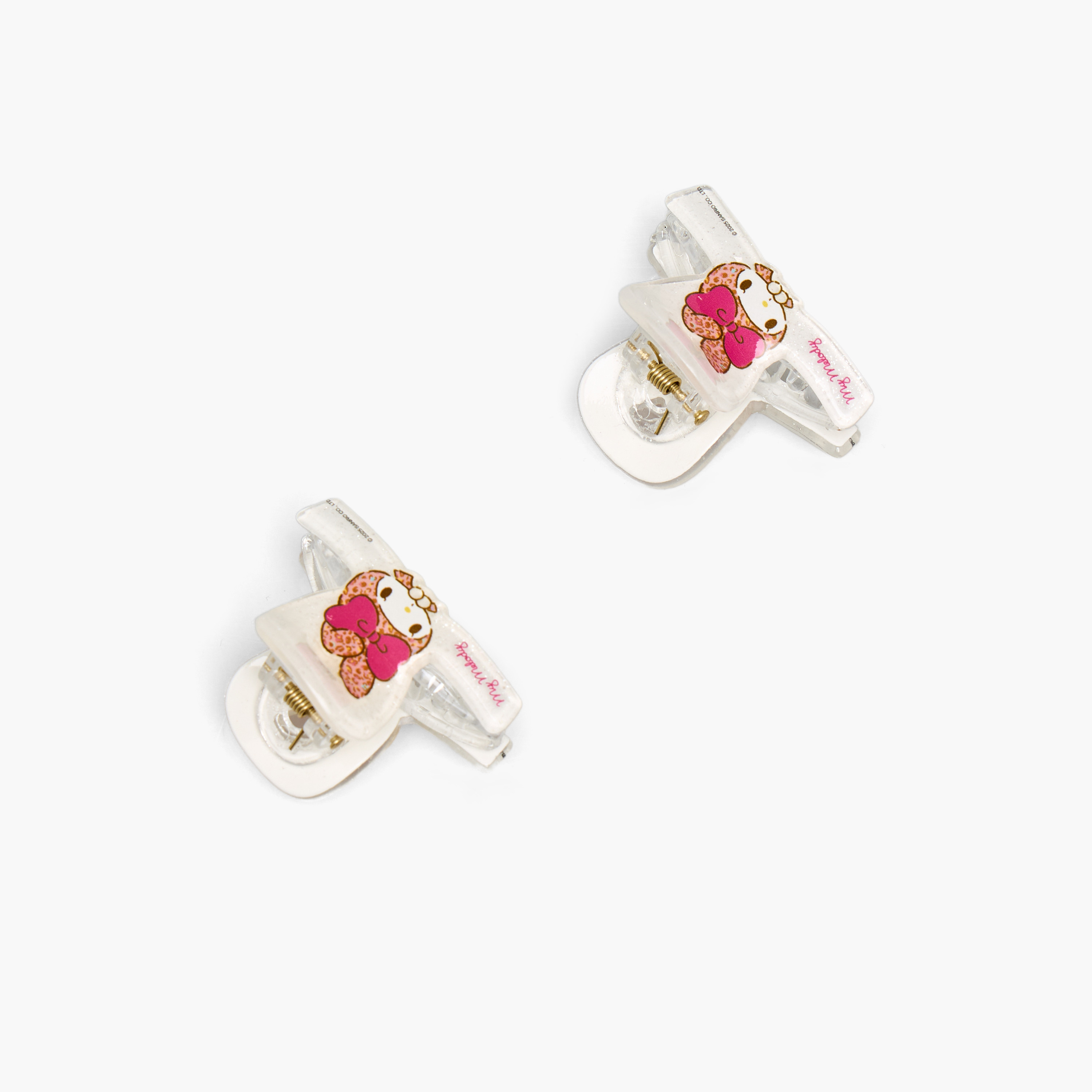 Pack of 2 My Melody Hair Clamp with Glitter Print-girls-accessories-hairaccessories-image-3