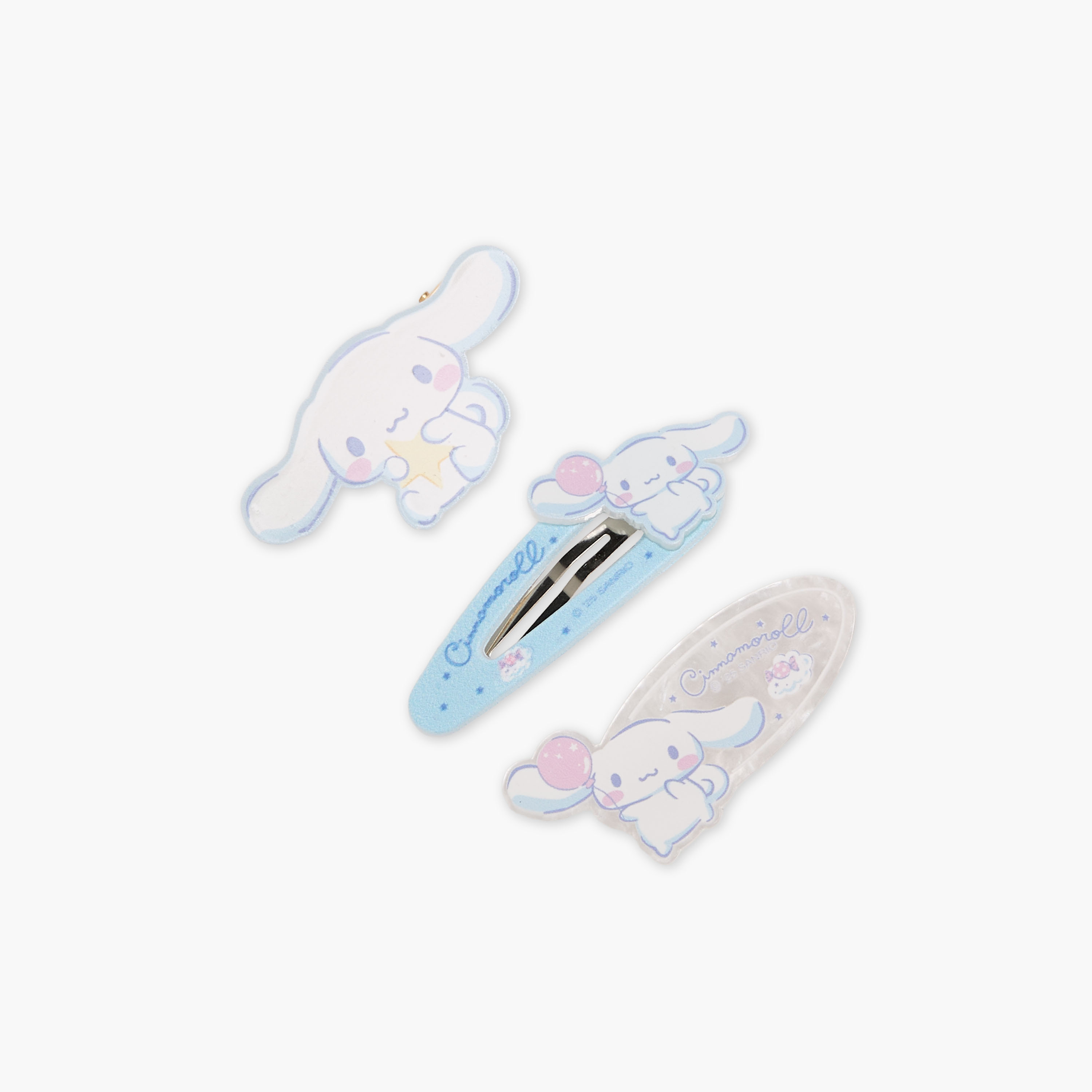 Pack of 3 Sanrio Hair Clips with Cinnamoroll Accent-girls-accessories-hairaccessories-image-3