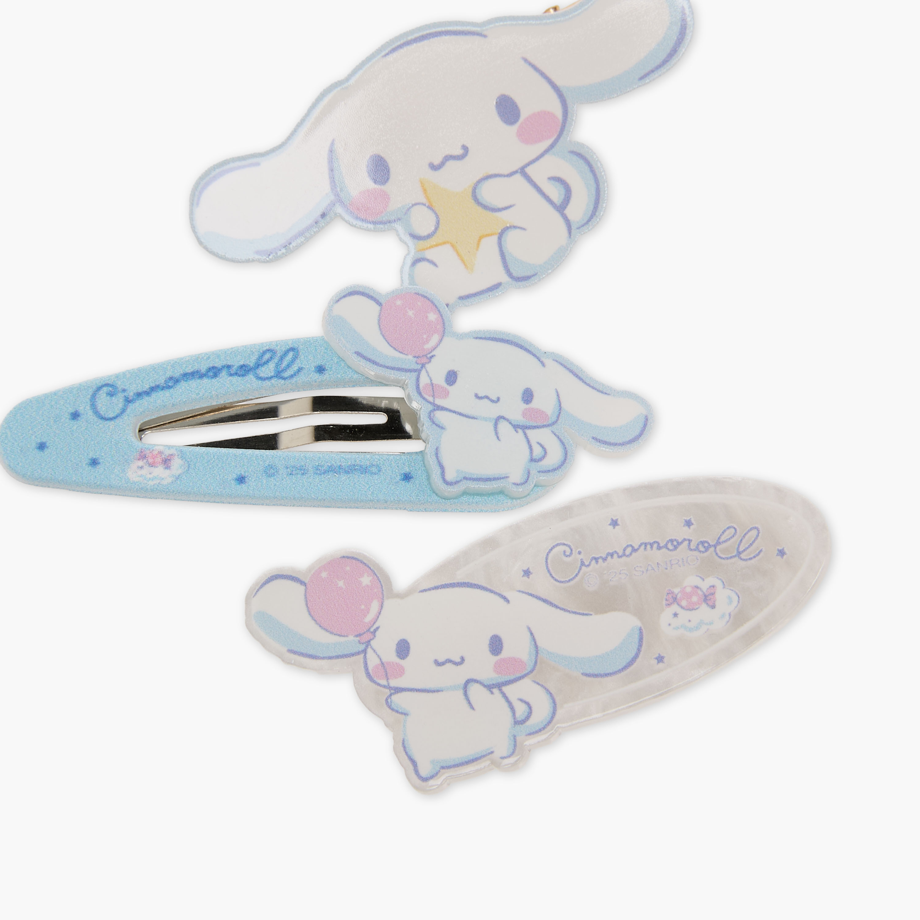 Pack of 3 Sanrio Hair Clips with Cinnamoroll Accent-girls-accessories-hairaccessories-image-5