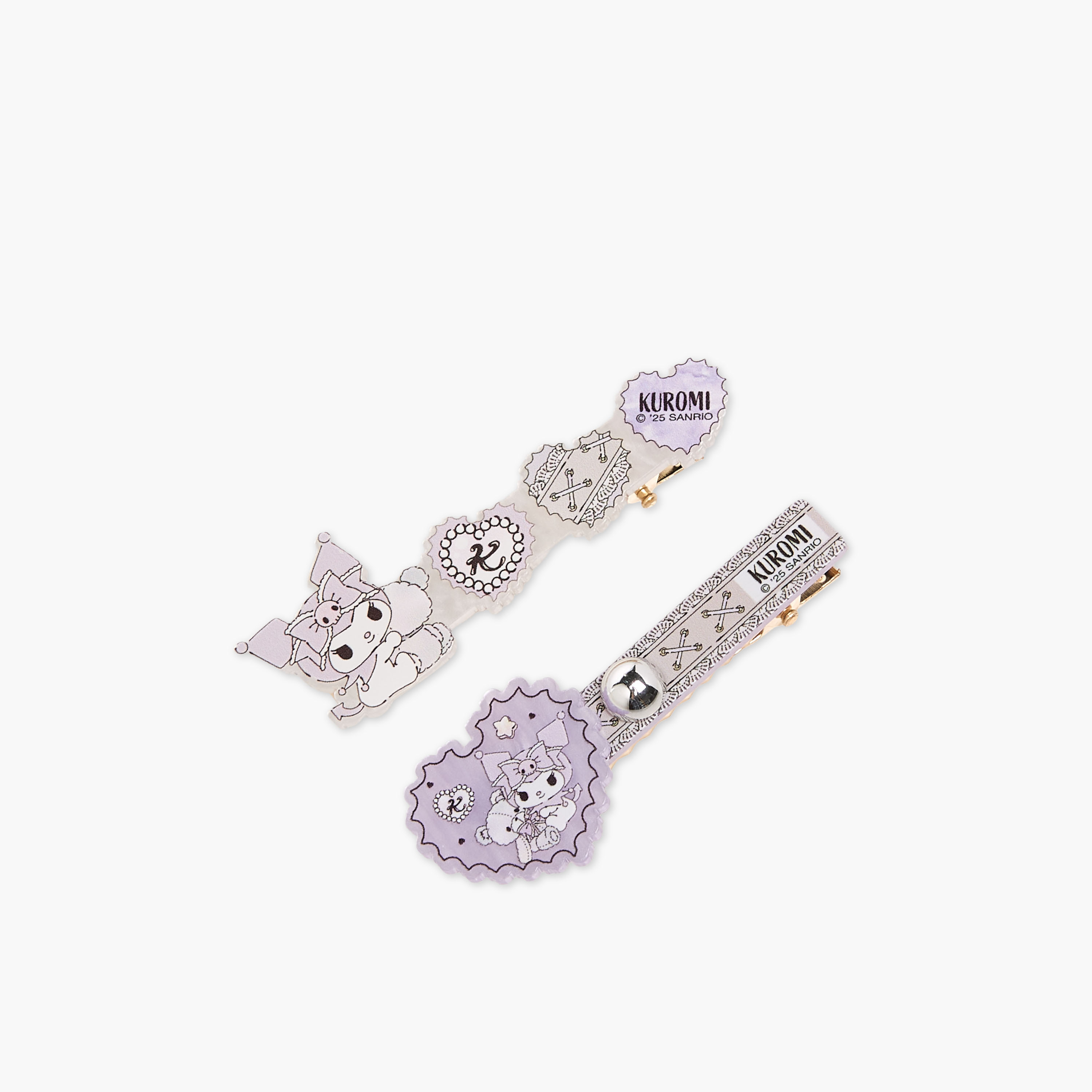 Pack of 2 Kuromi Hair Clips with Embellishment-girls-accessories-hairaccessories-image-2