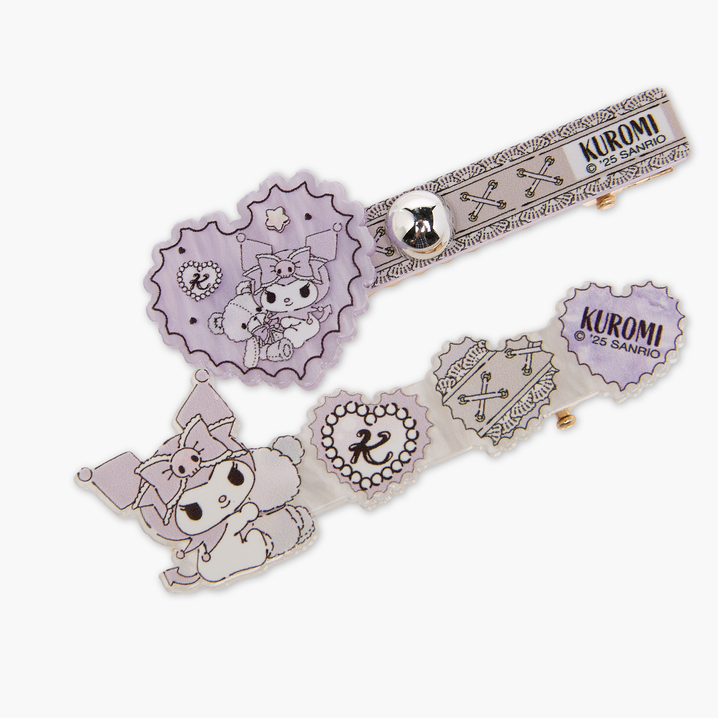 Pack of 2 Kuromi Hair Clips with Embellishment-girls-accessories-hairaccessories-image-4