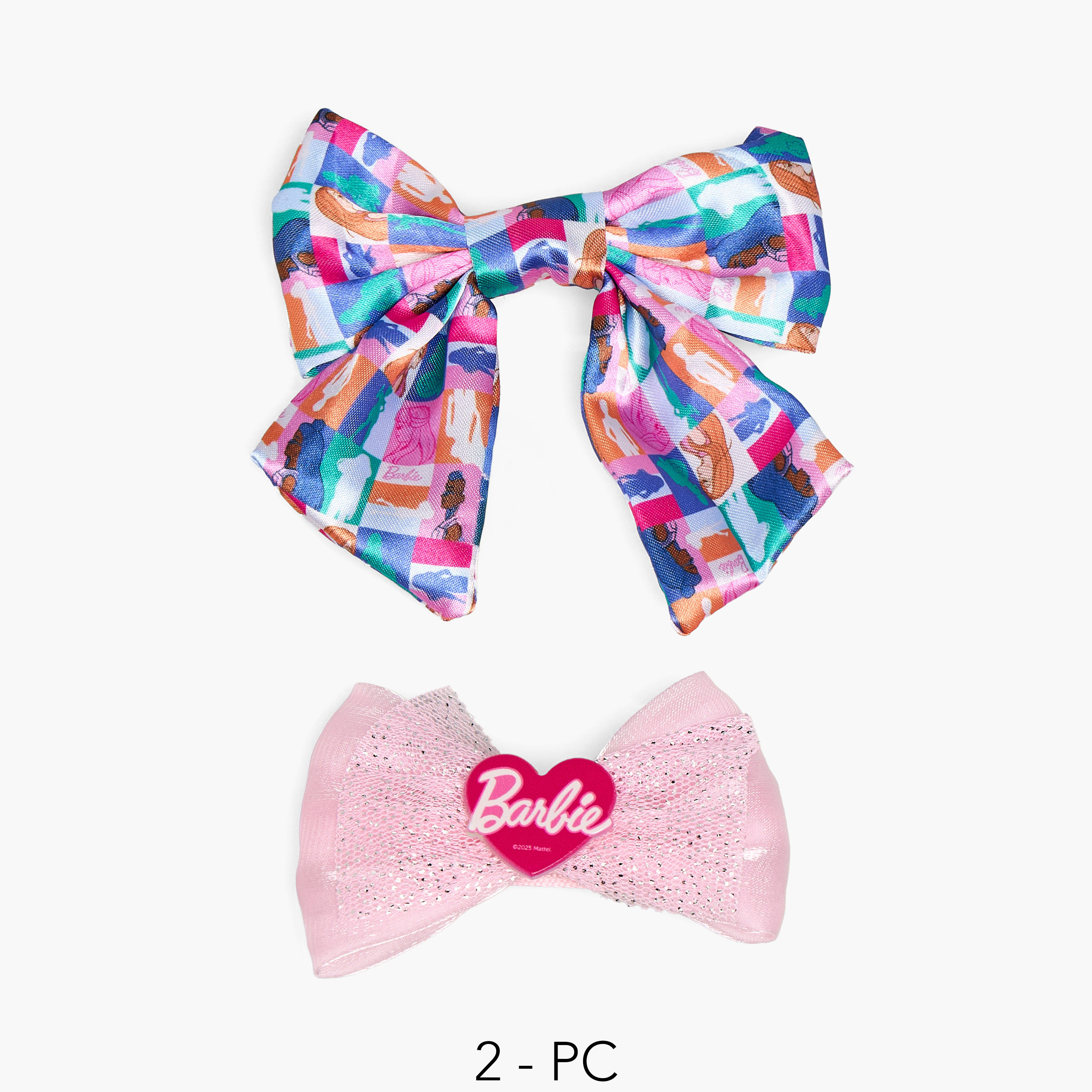 Set of 2 Barbie Hair Clip with Bow Accent-girls-accessories-hairaccessories-image-1