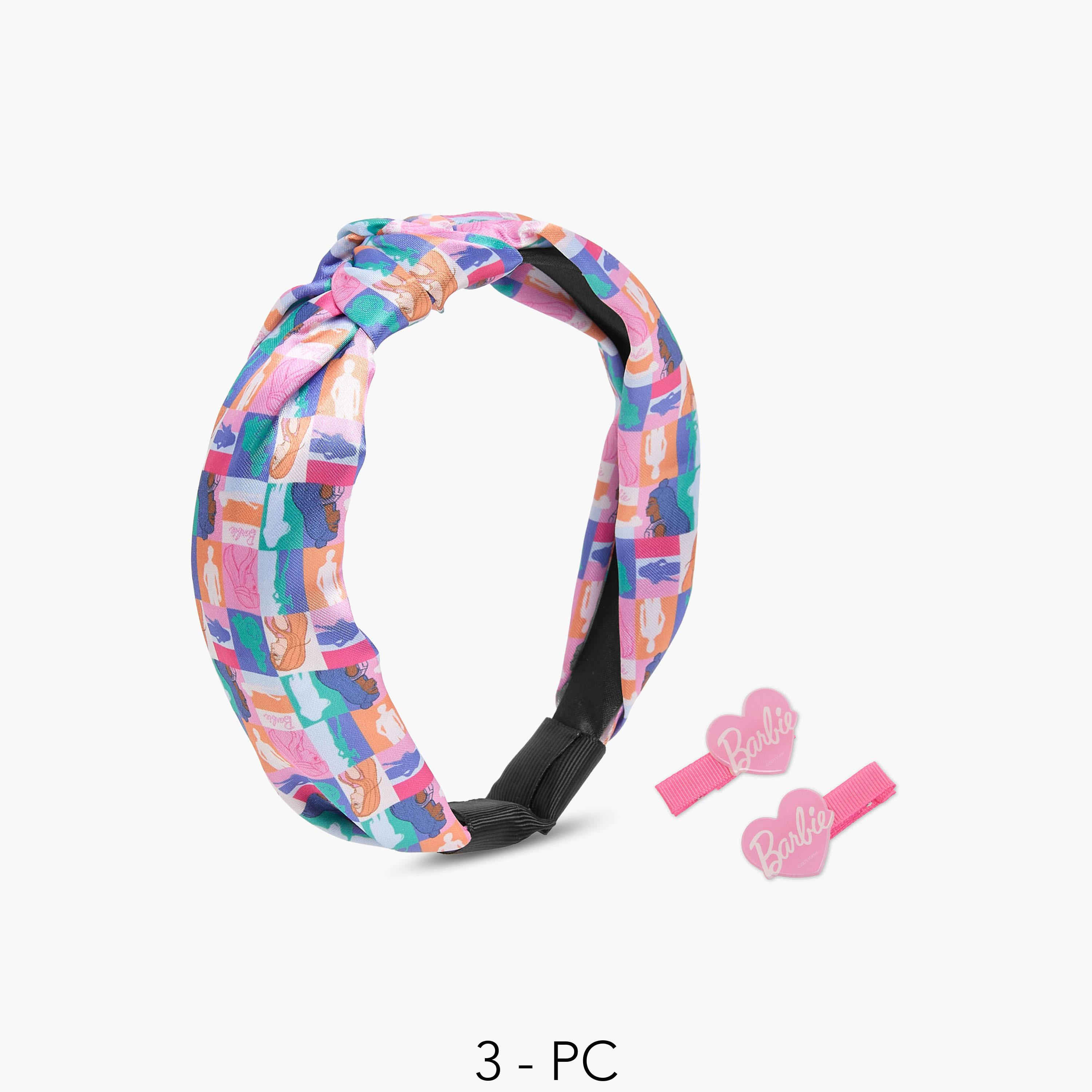 Set of 3 Barbie Hairband with Hair Clips-girls-accessories-hairaccessories-image-1
