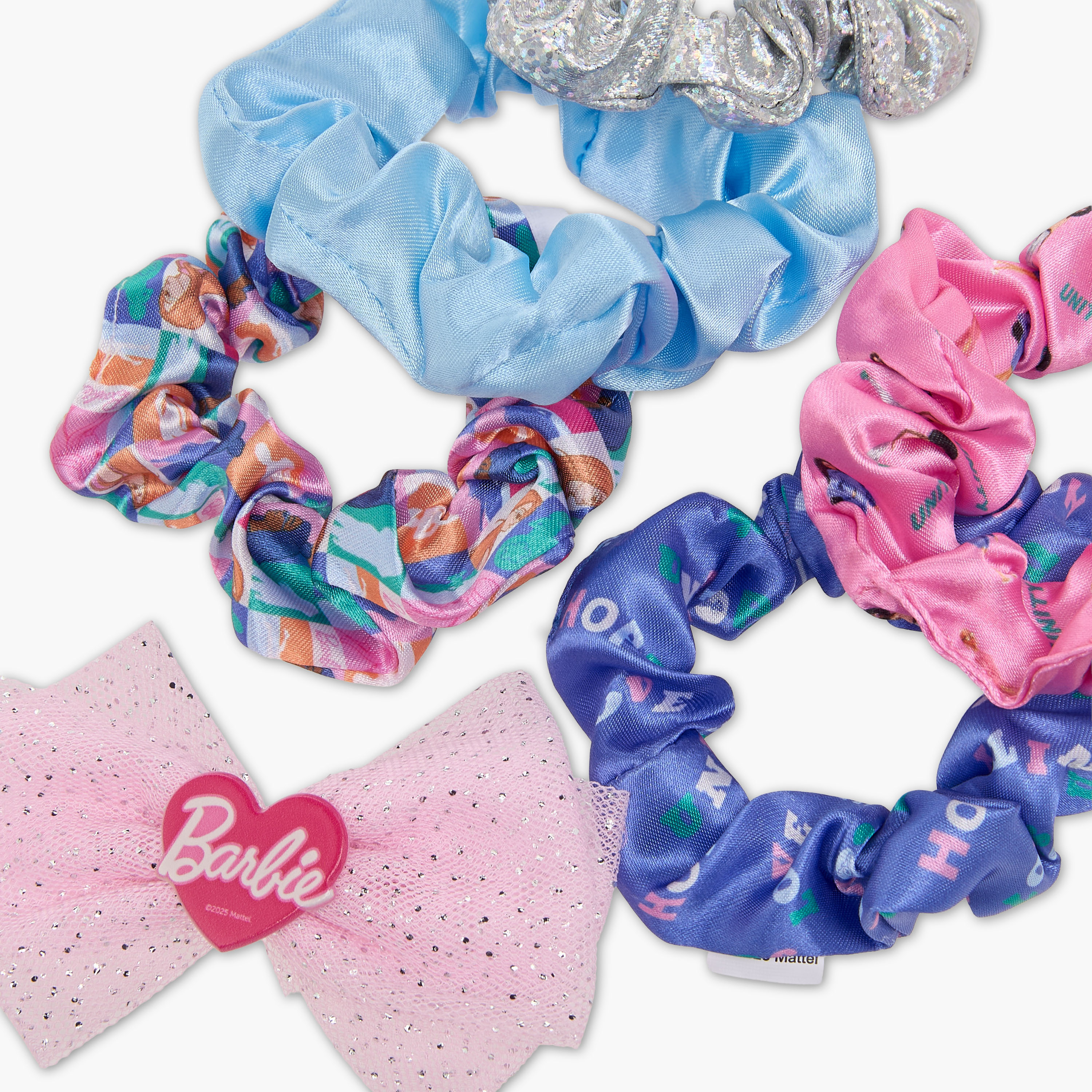 Set of 6 Barbie Scrunchie with Hair Clip-girls-accessories-hairaccessories-image-5
