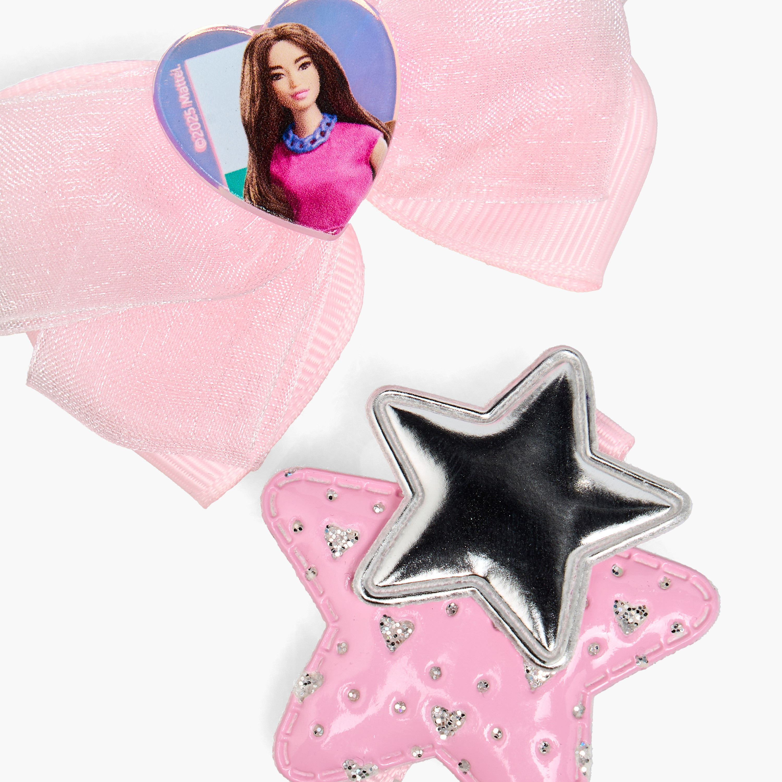 Set of 2 Barbie Hair Clip with Applique Design-girls-accessories-hairaccessories-image-2