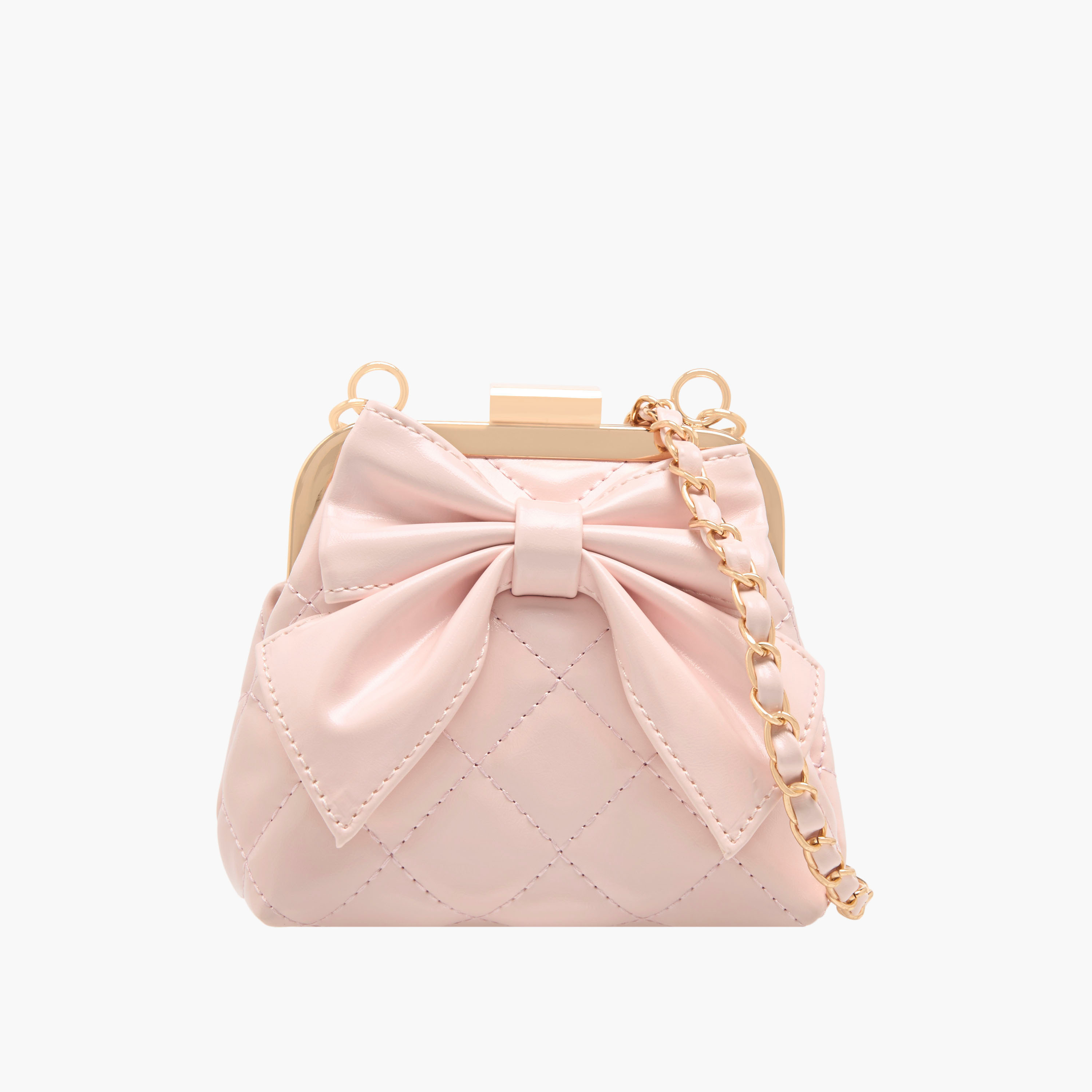 Charmz Girls Crossbody Bag with Bow Accent - Polyurethane-girls-accessories-bags-image-1