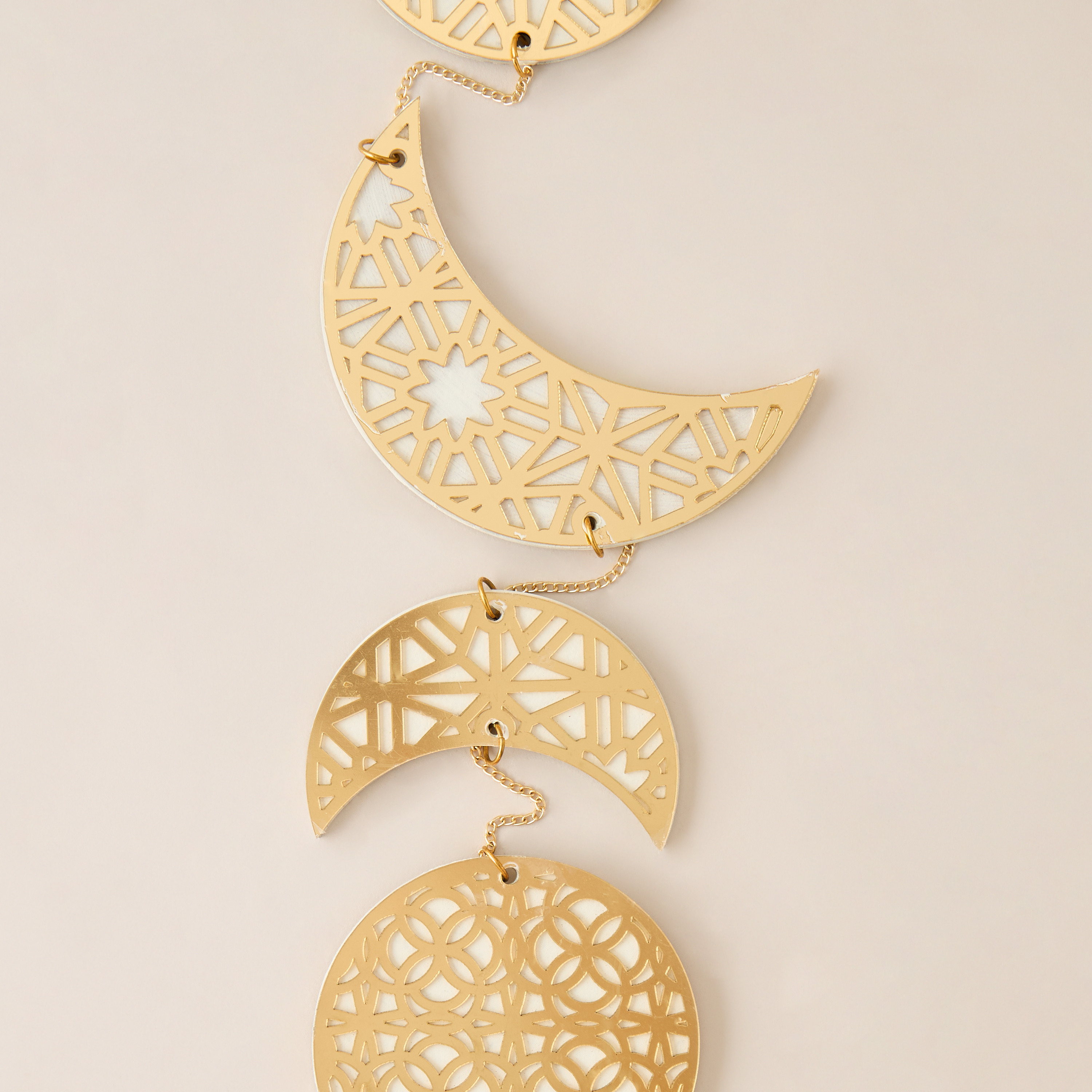 زينة ديكور جدارية معدنية بتصميم مراحل القمر-household-decor-decorativeobjectsandsculptures-image-3