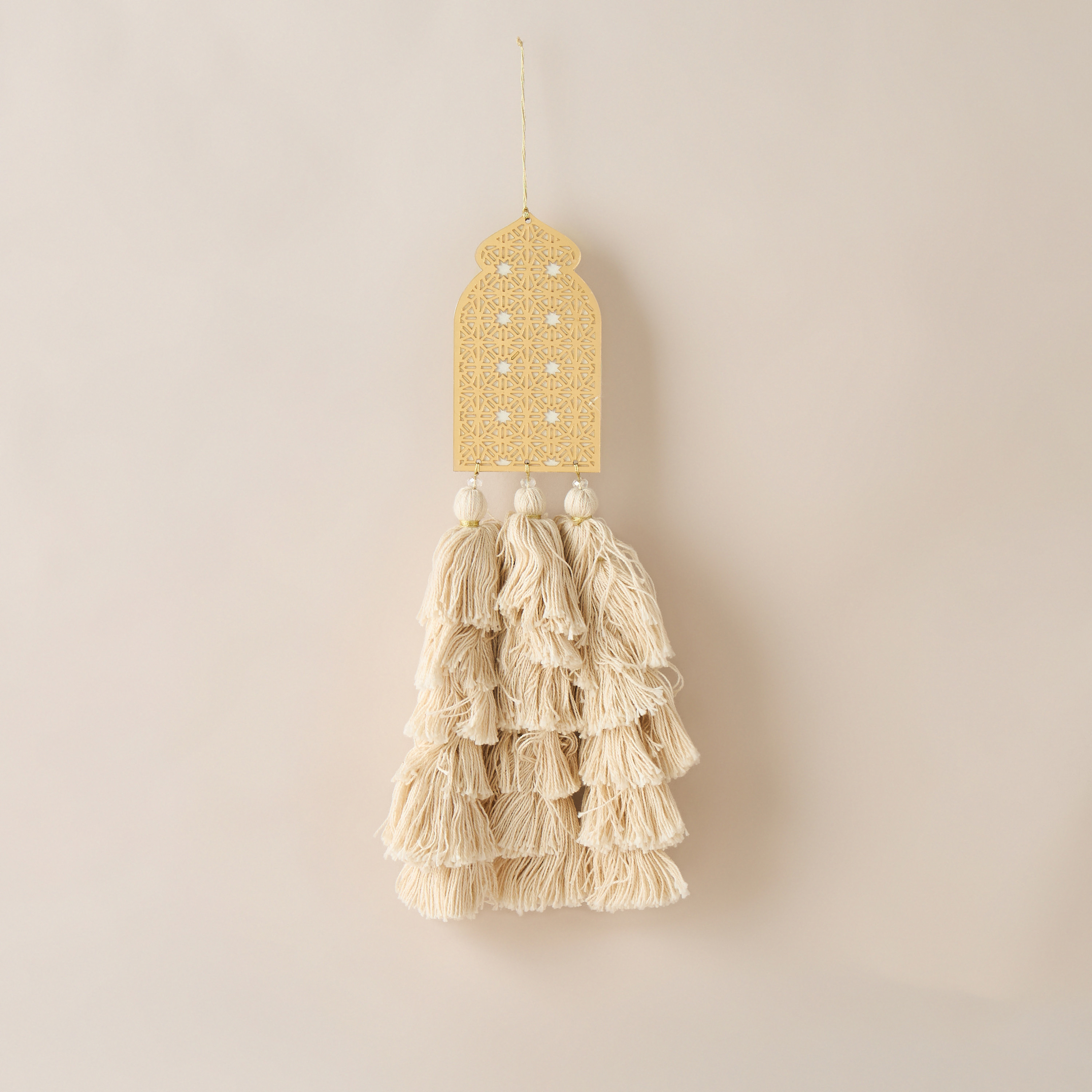 Lasercut Tassel Wall Hanging - 8x9 cms-household-decor-decorativeobjectsandsculptures-image-1