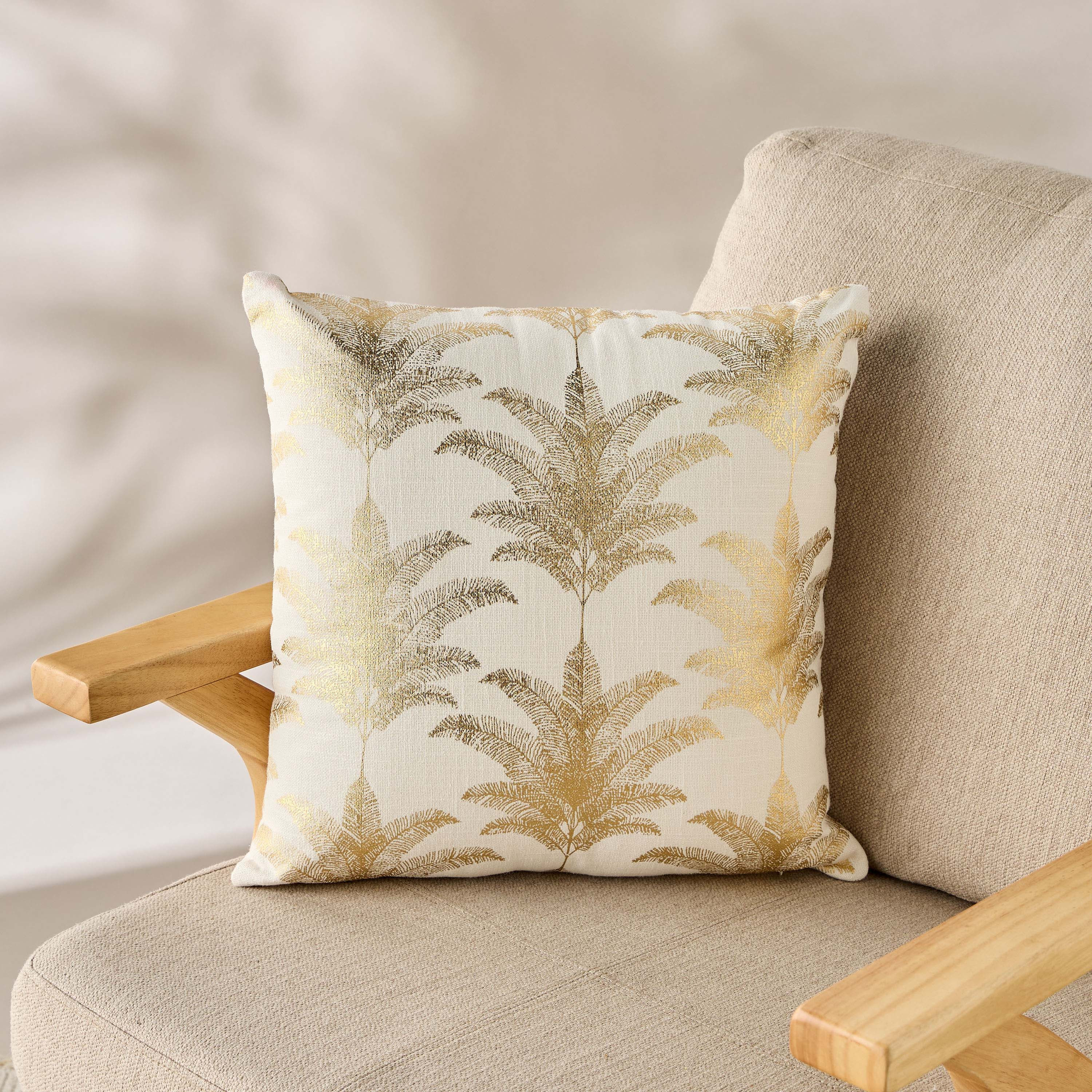 Palm Tree Print 2-Piece Filled Cushion Set - 45x45 cms-household-cushionsandthrows-filledcushions-decorativecushions-image-2