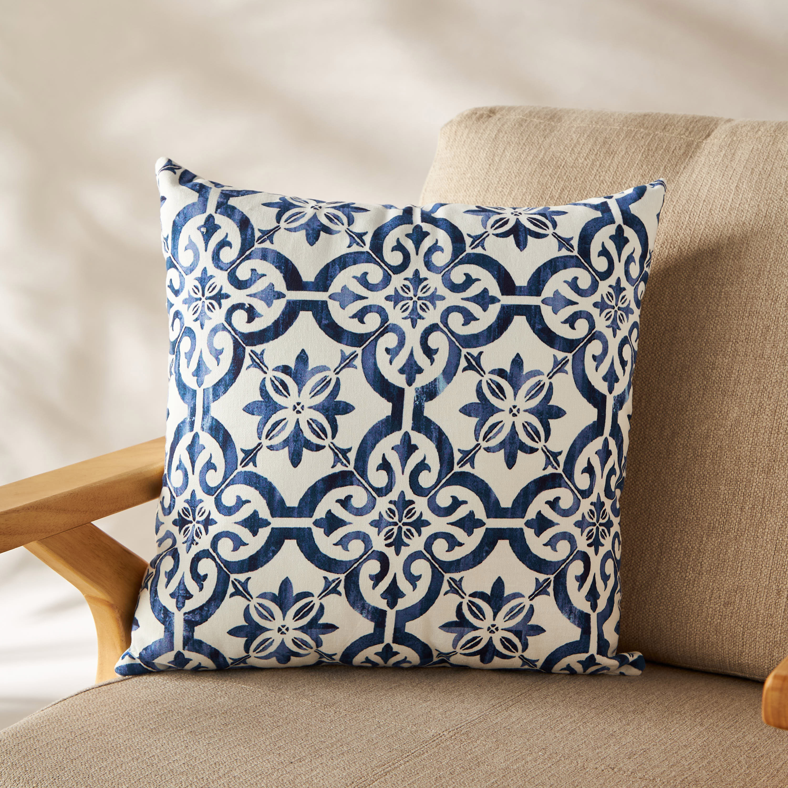Printed 2-Piece Filled Cushion Set - 45x45 cms-household-cushionsandthrows-filledcushions-decorativecushions-image-2