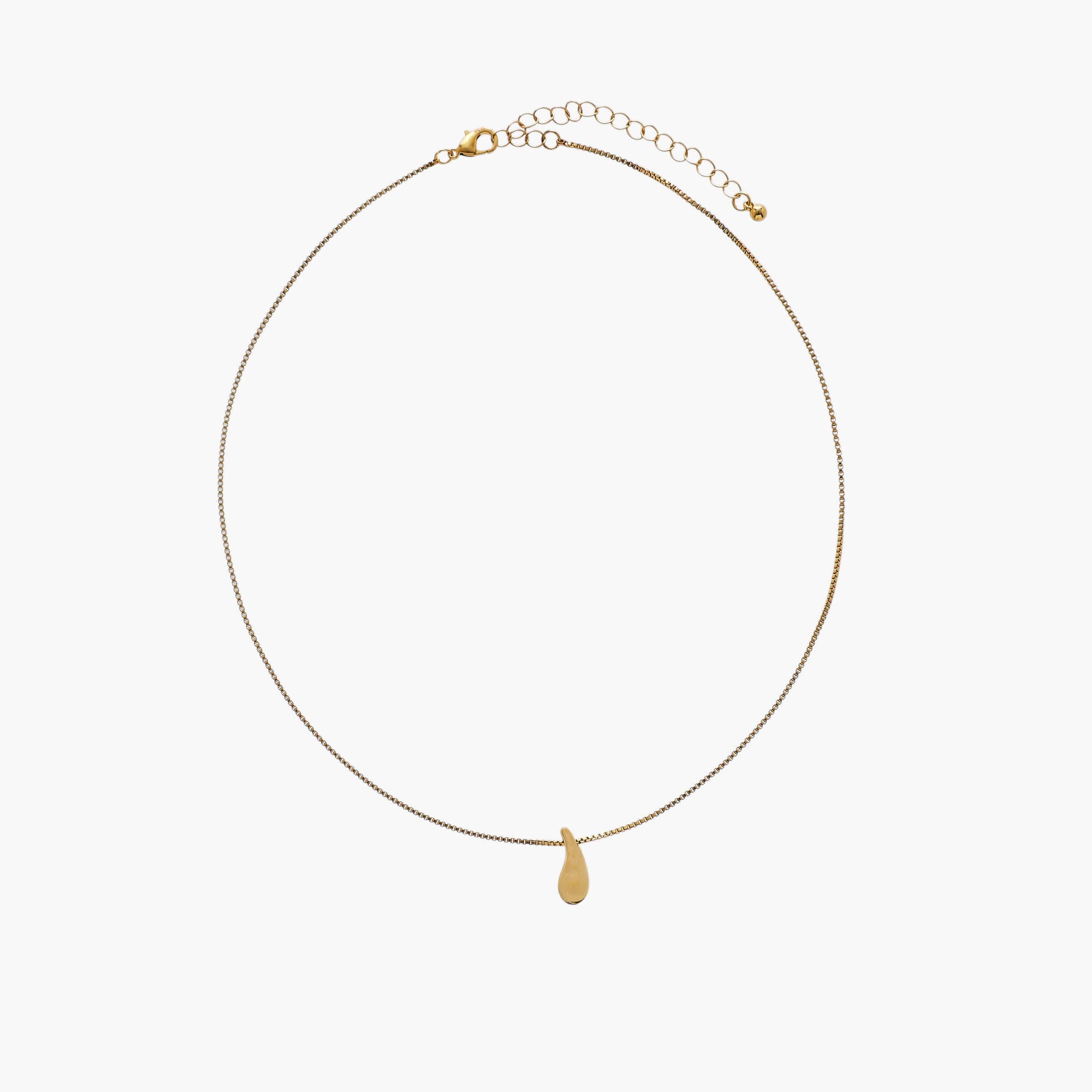عقد بدلاية دمعة معدن-women-watchesandjewellery-jewellery-necklacesandpendants-image-1