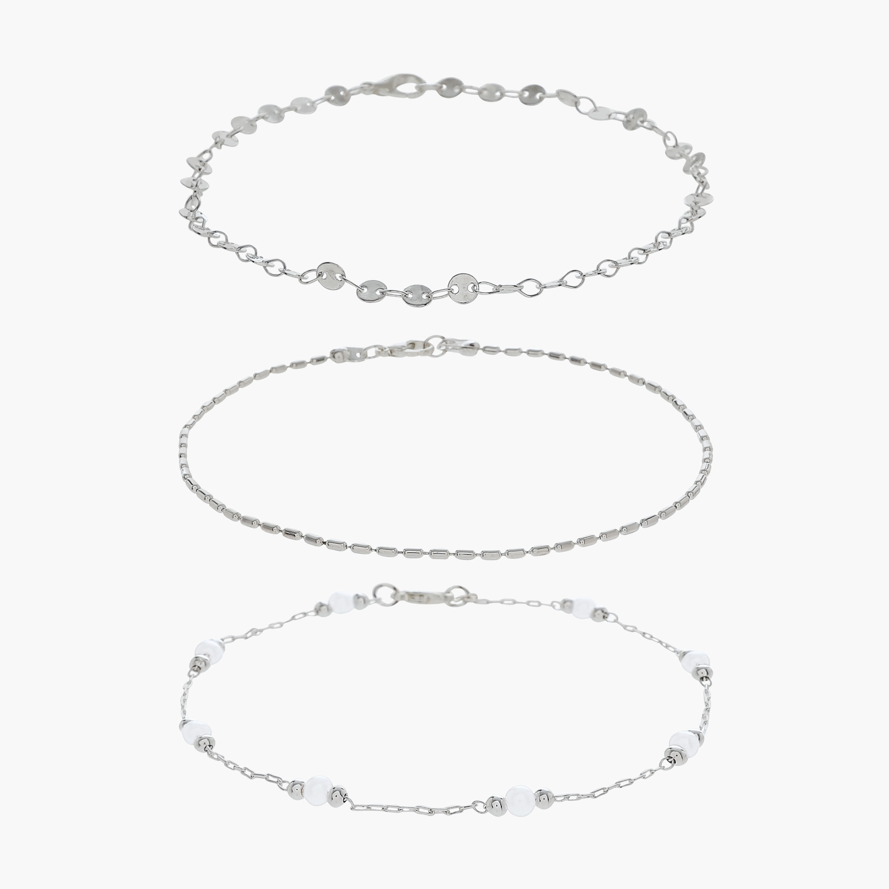 طقم خلاخيل ميتالك 3 قطع-women-watchesandjewellery-jewellery-anklets-image-9