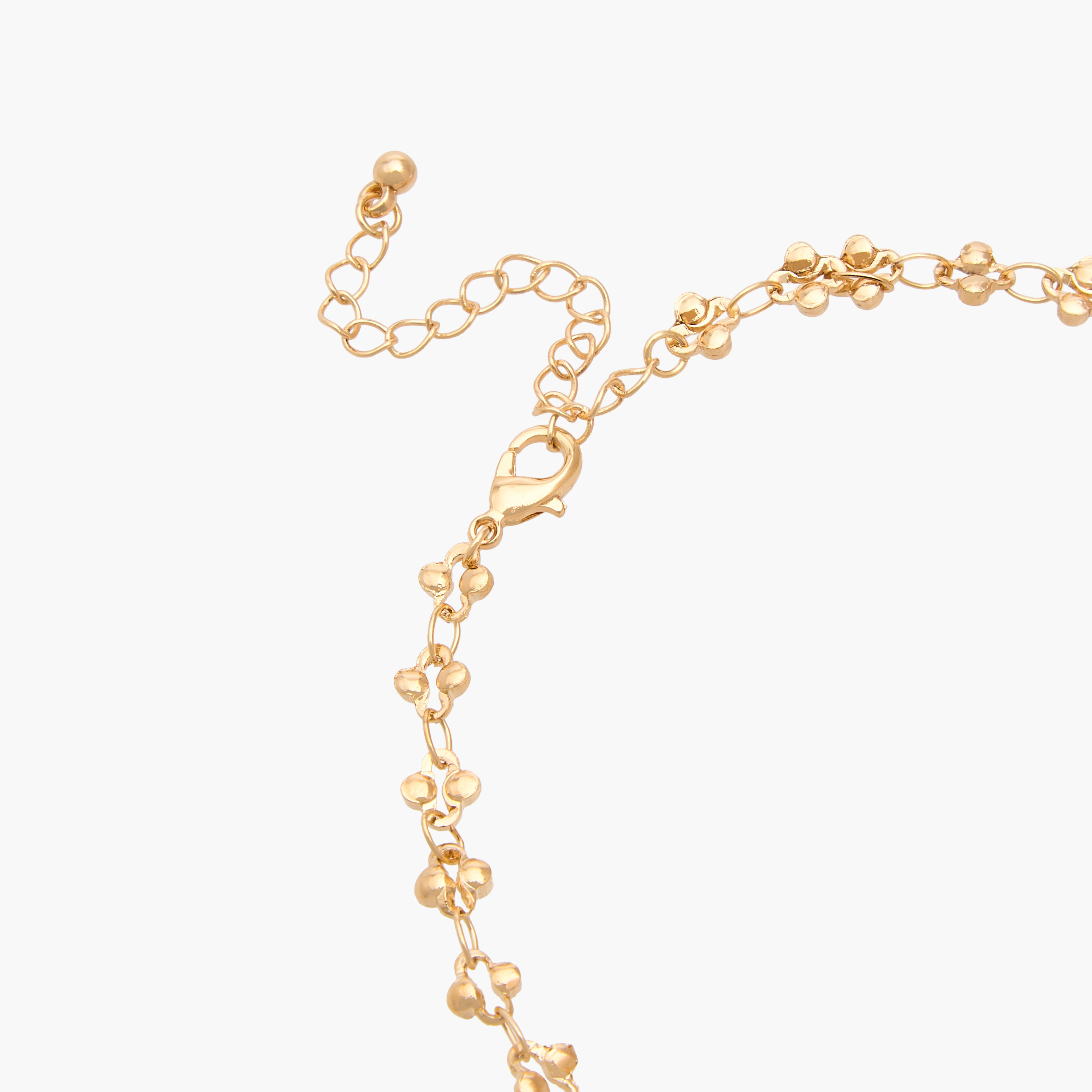 خلاخيل معدن مزينة - عبوة من 3 قطع-women-watchesandjewellery-jewellery-anklets-image-2