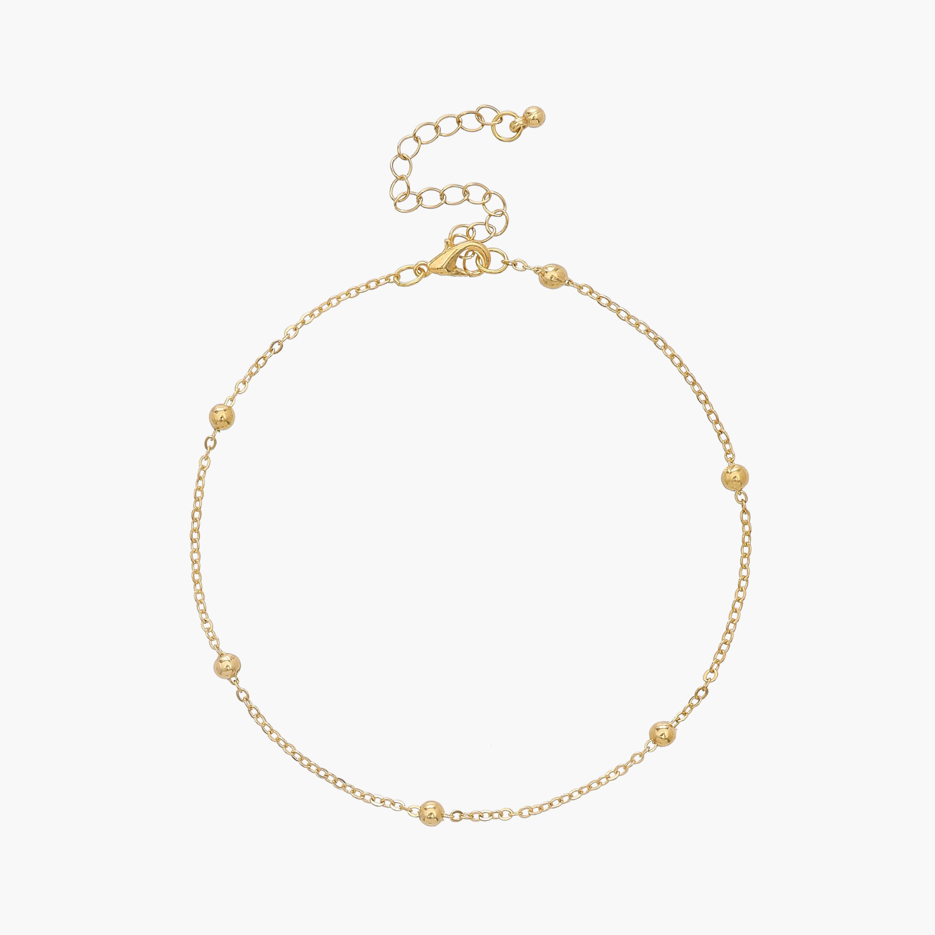 خلاخيل ذهبية اللون بتصاميم متنوعة - عبوة 3 قطع-women-watchesandjewellery-jewellery-anklets-image-4