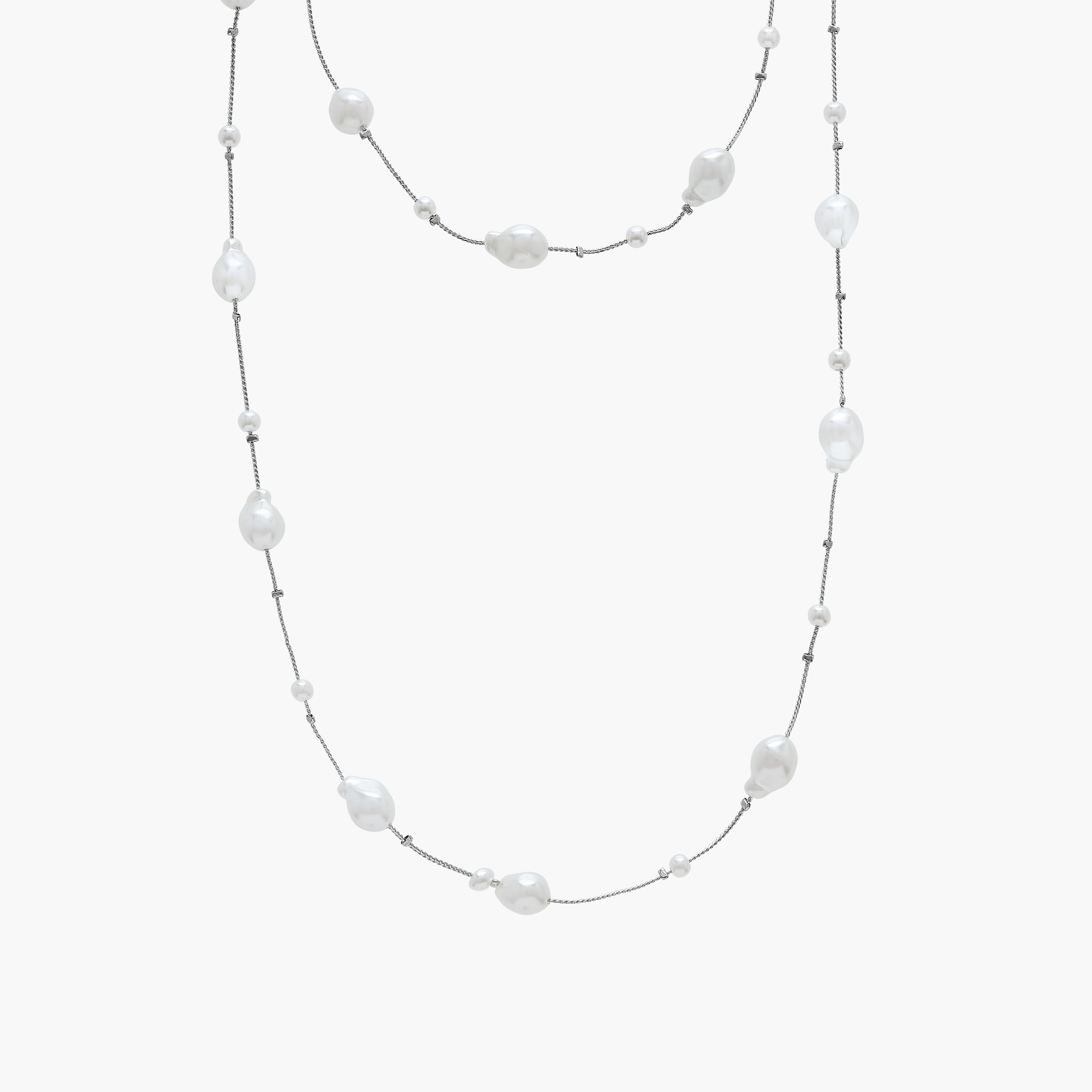 Metal Pearl Embellished Necklace-women-watchesandjewellery-jewellery-necklacesandpendants-image-2