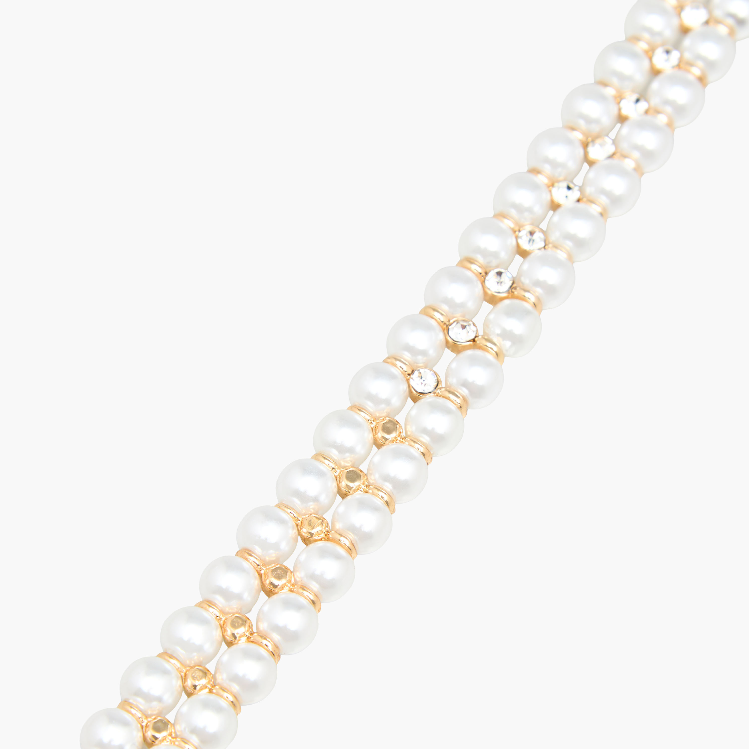 Metallic Pearl Embellished Choker Necklace-women-watchesandjewellery-jewellery-necklacesandpendants-image-3