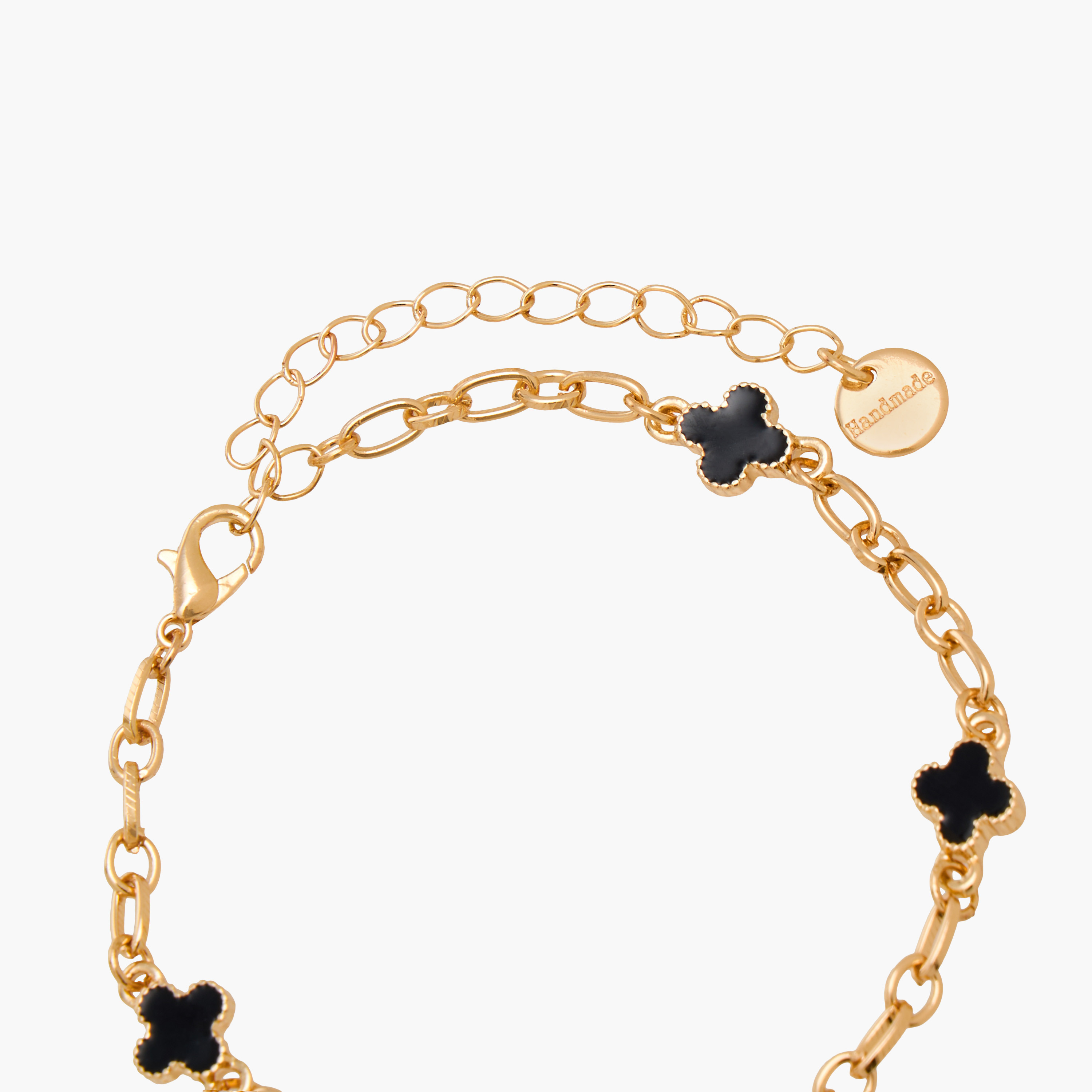 أساور بدلاية تصميم برسيم ولون ذهبي - عبوة من قطعتين-women-watchesandjewellery-jewellery-banglesandbracelets-image-6