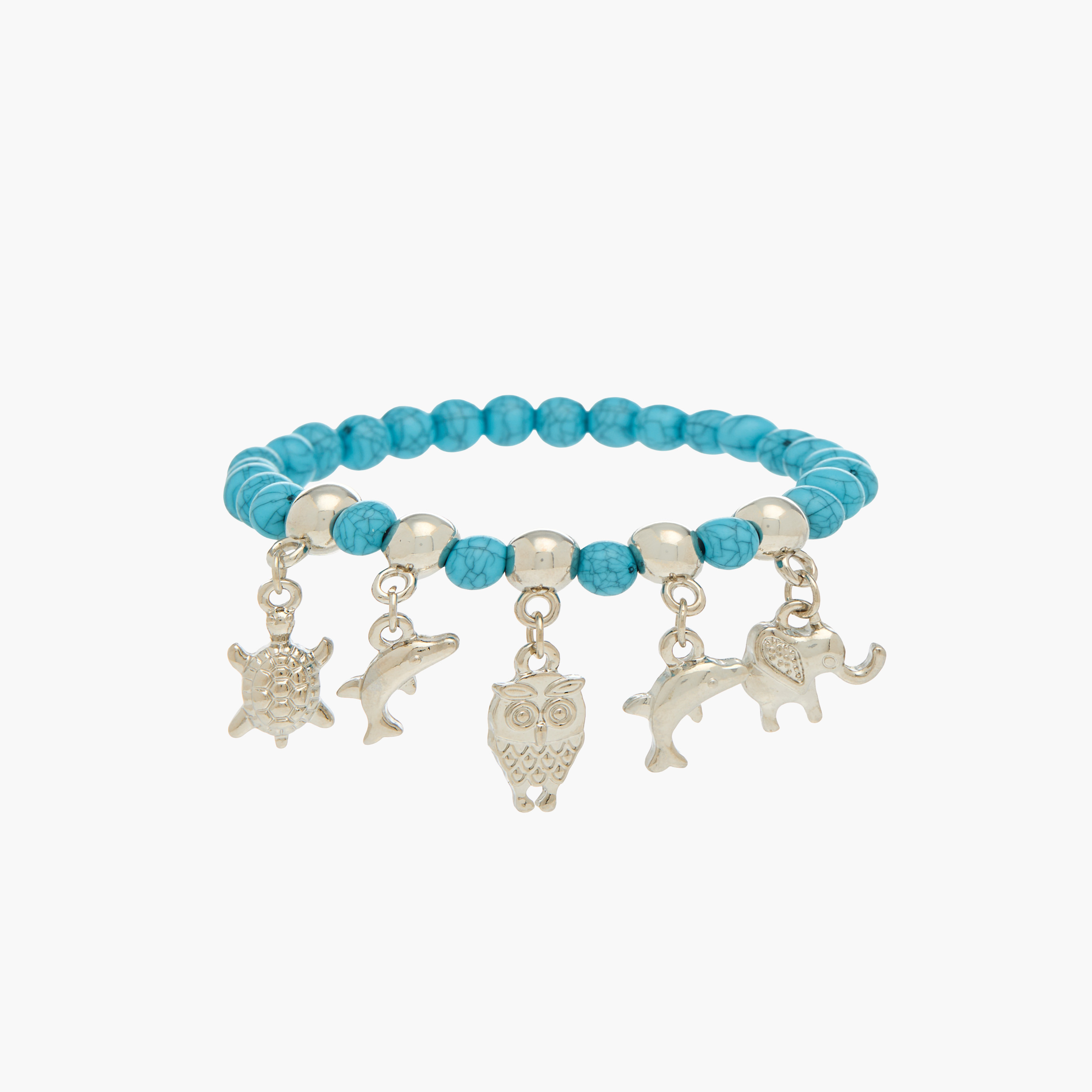 مجموعة أساور معدن متنوعة 3 قطع بتشطيب فضي-women-watchesandjewellery-jewellery-banglesandbracelets-image-2