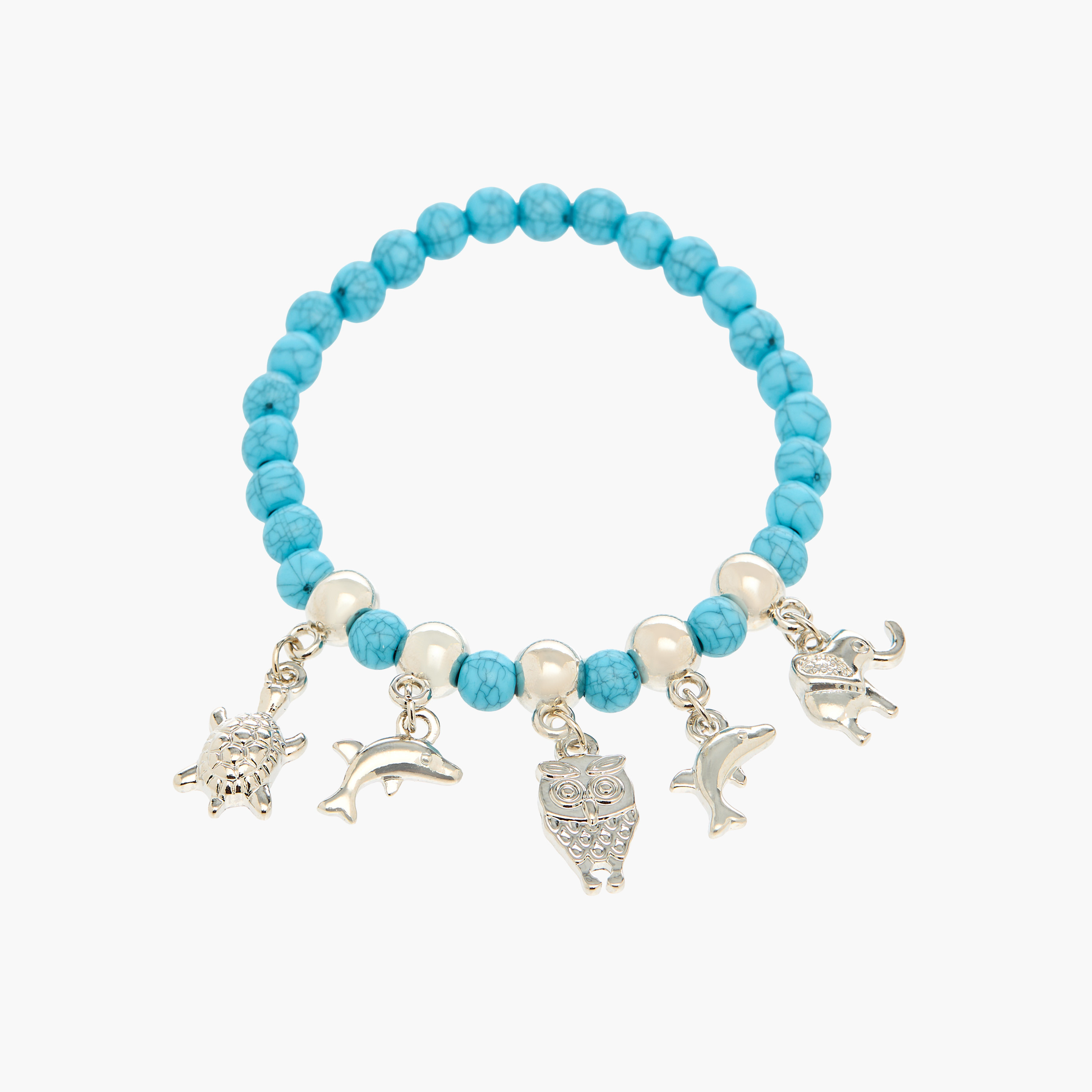 مجموعة أساور معدن متنوعة 3 قطع بتشطيب فضي-women-watchesandjewellery-jewellery-banglesandbracelets-image-6