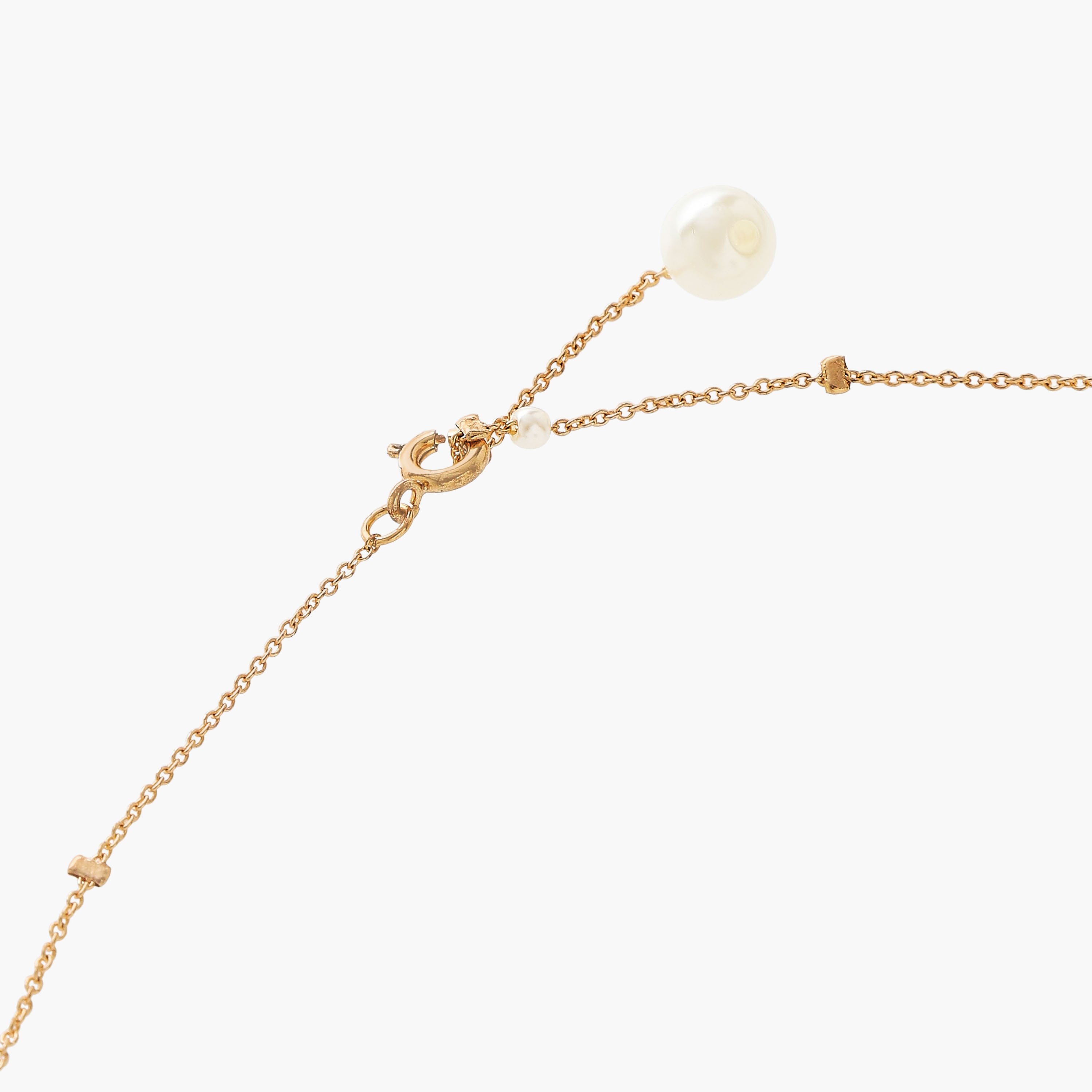 عقد معدني مزين باللؤلؤ-women-watchesandjewellery-jewellery-necklacesandpendants-image-2