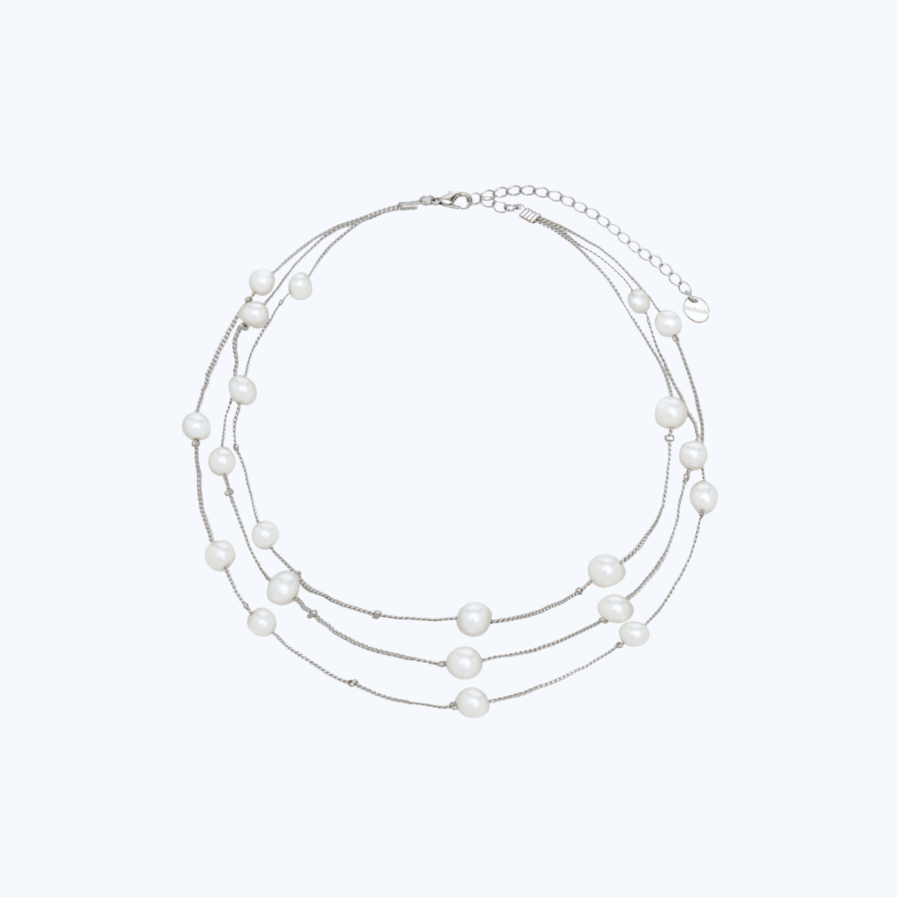 Metallic Pearl Embellished Layered Necklace-women-watchesandjewellery-jewellery-necklacesandpendants-image-1